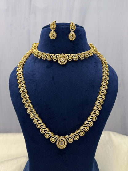 Designer Stone Necklace Premium Set (6 colours) 0423 - Mahilas