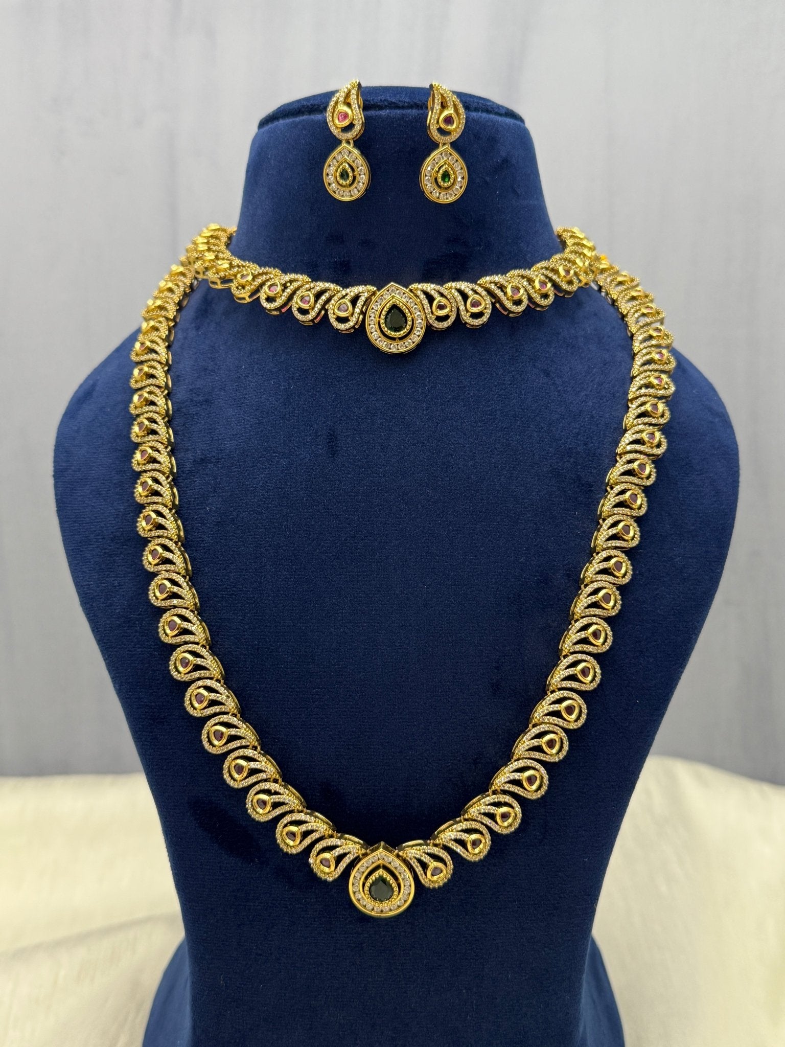 Designer Stone Necklace Premium Set (6 colours) 0423 - Mahilas