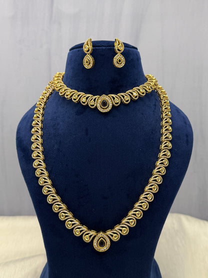 Designer Stone Necklace Premium Set (6 colours) 0423 - Mahilas