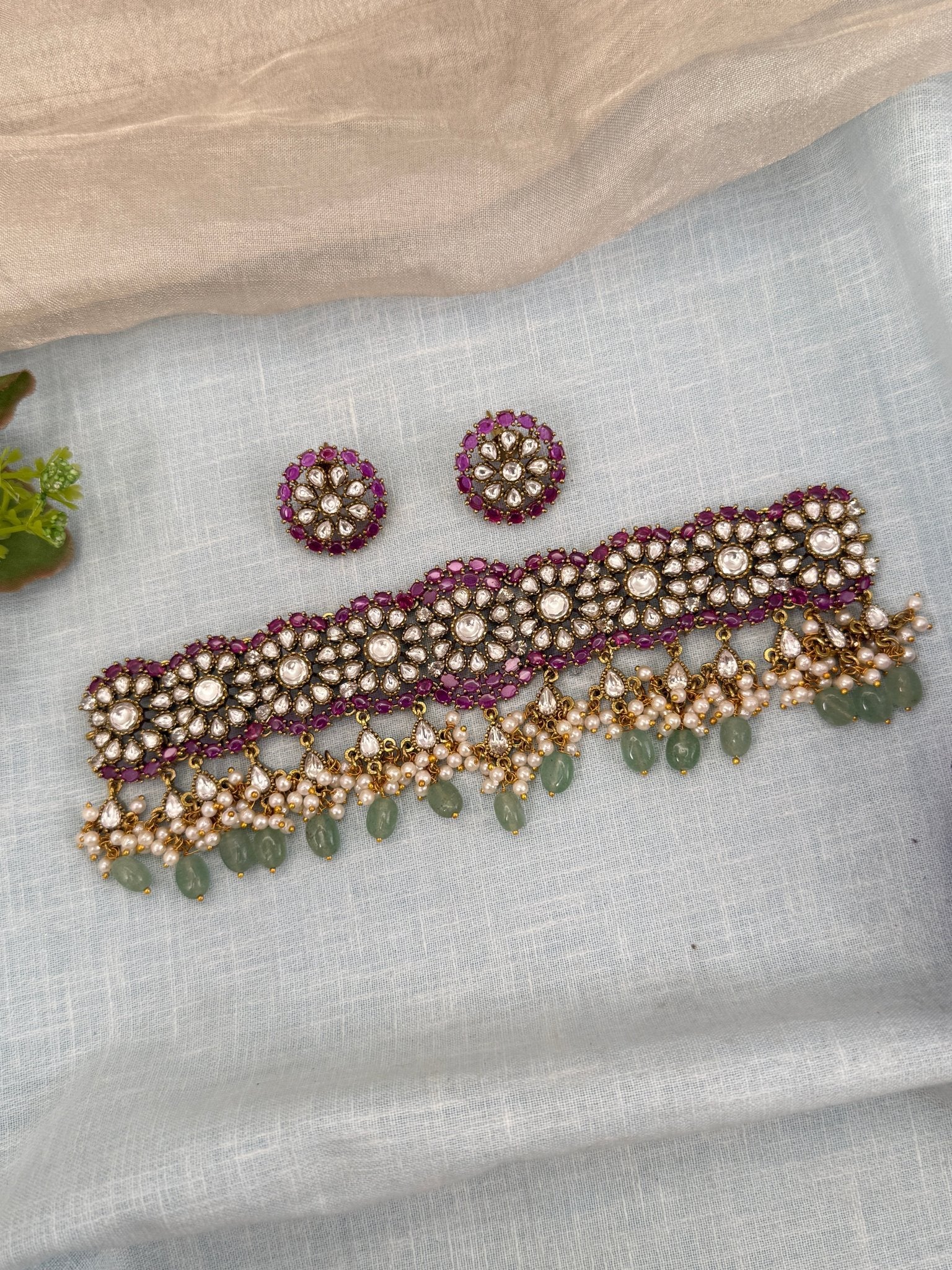 Designer Victorian Choker Necklace 0592 - Mahilas