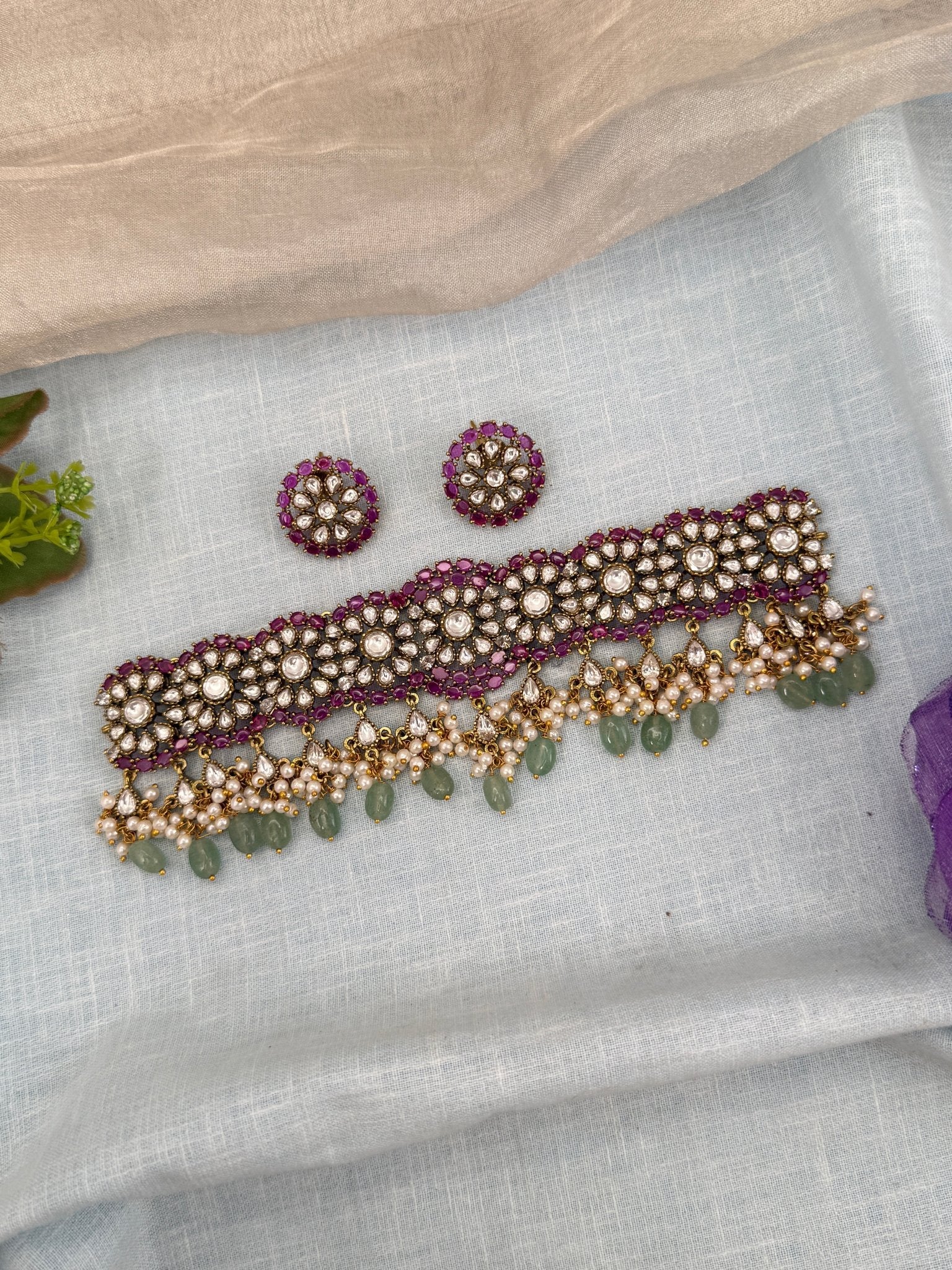 Designer Victorian Choker Necklace 0592 - Mahilas