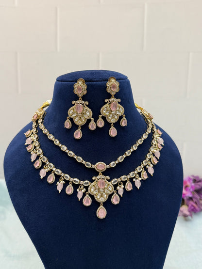 Designer Victorian Kundan Necklace Set 177 - Mahilas