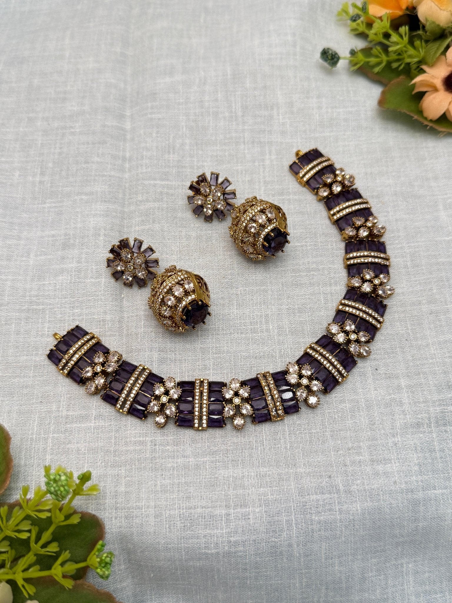 Designer Victorian Necklace Set 206 - Mahilas