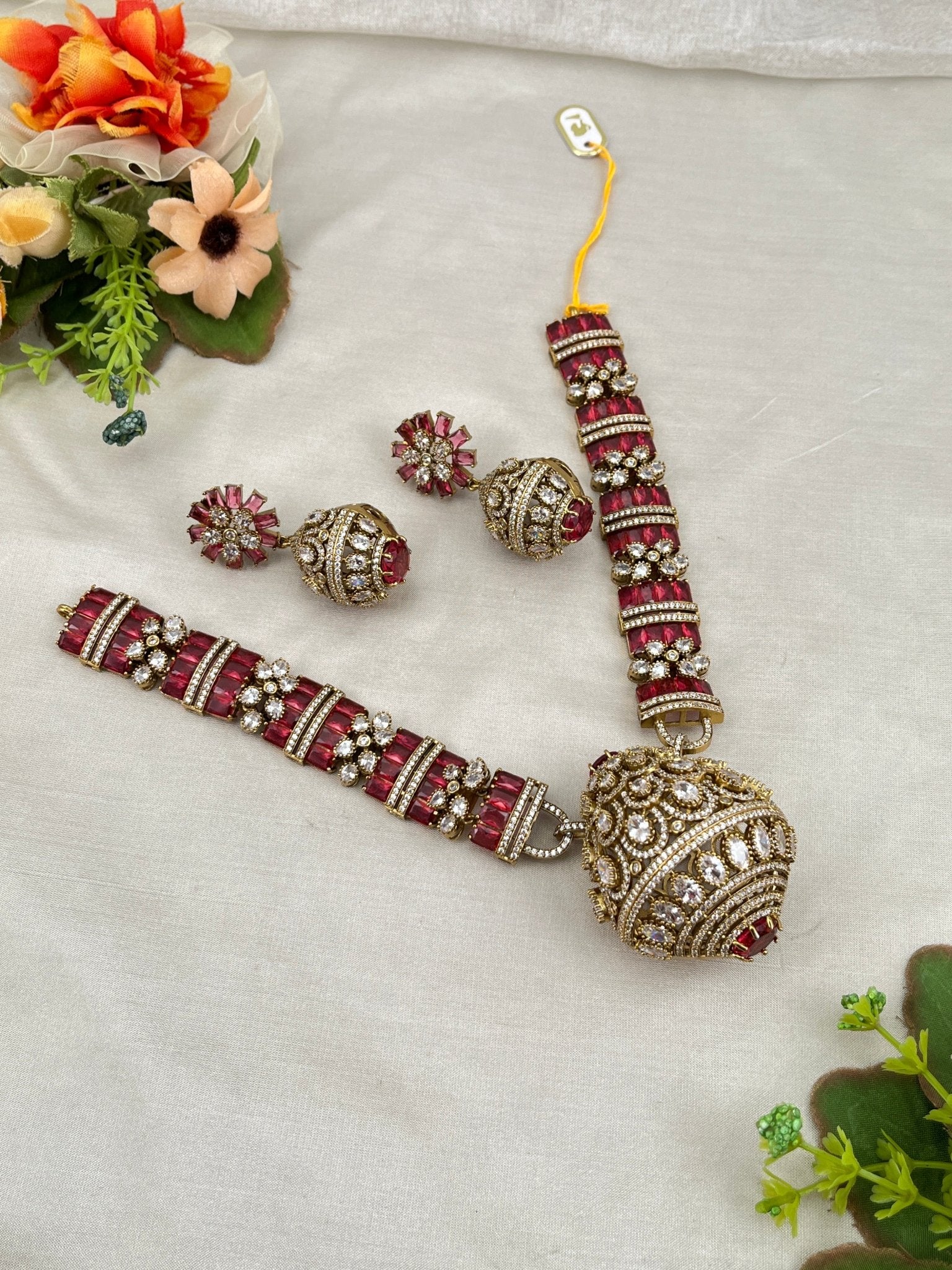 Designer Victorian Necklace Set 207 - Mahilas