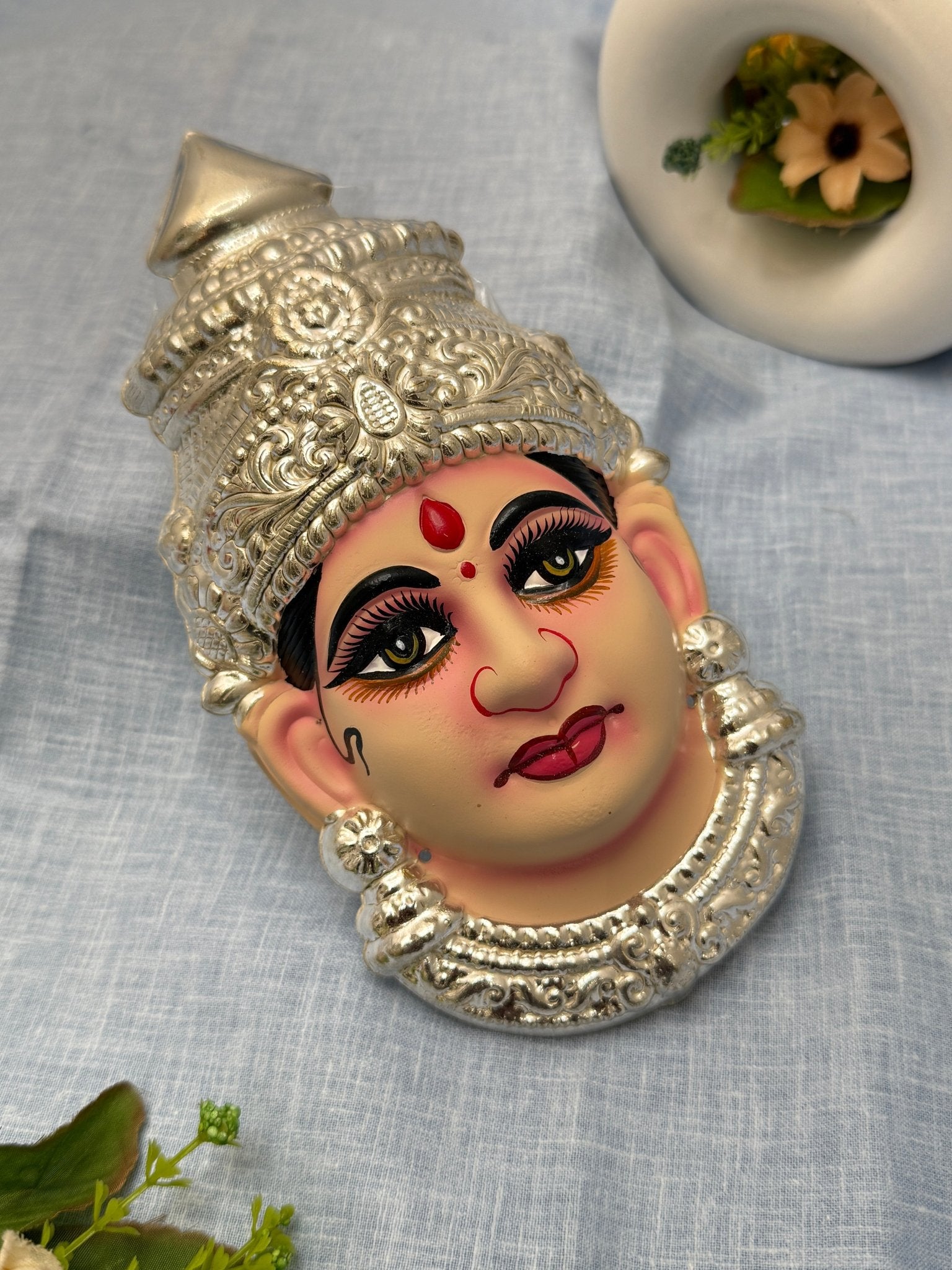 Divine Lakshm Devi Idol Mukhwada 7 inch 46 - Mahilas