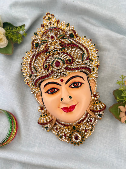 Divine Lakshmi Devi Mukhwada Brass - 10 inch 006 - Mahilas