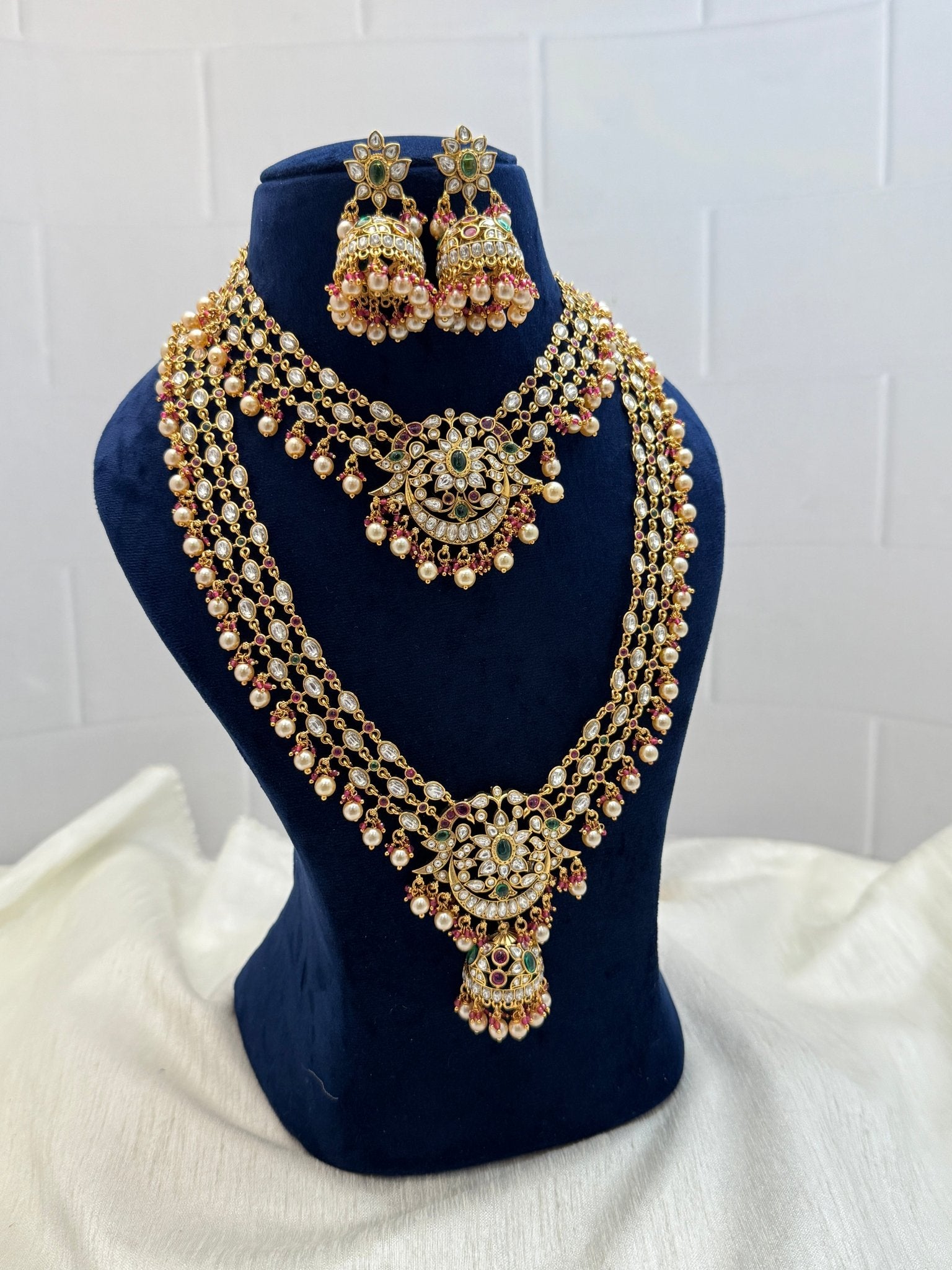 Elegant & Premium Antique Necklace Set 360 - Mahilas