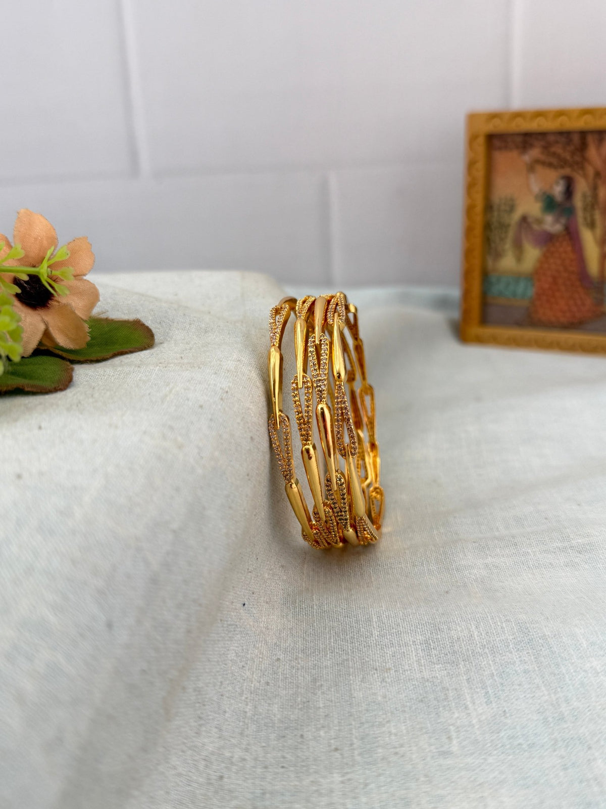 Gold Like Bangles | Set of 4 | B0033 - Mahilas