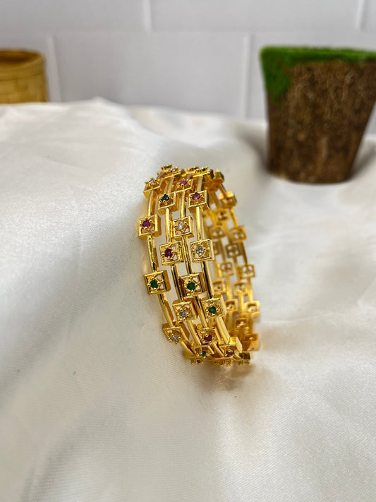 Gold Stone Bangle 1267 - Mahilas