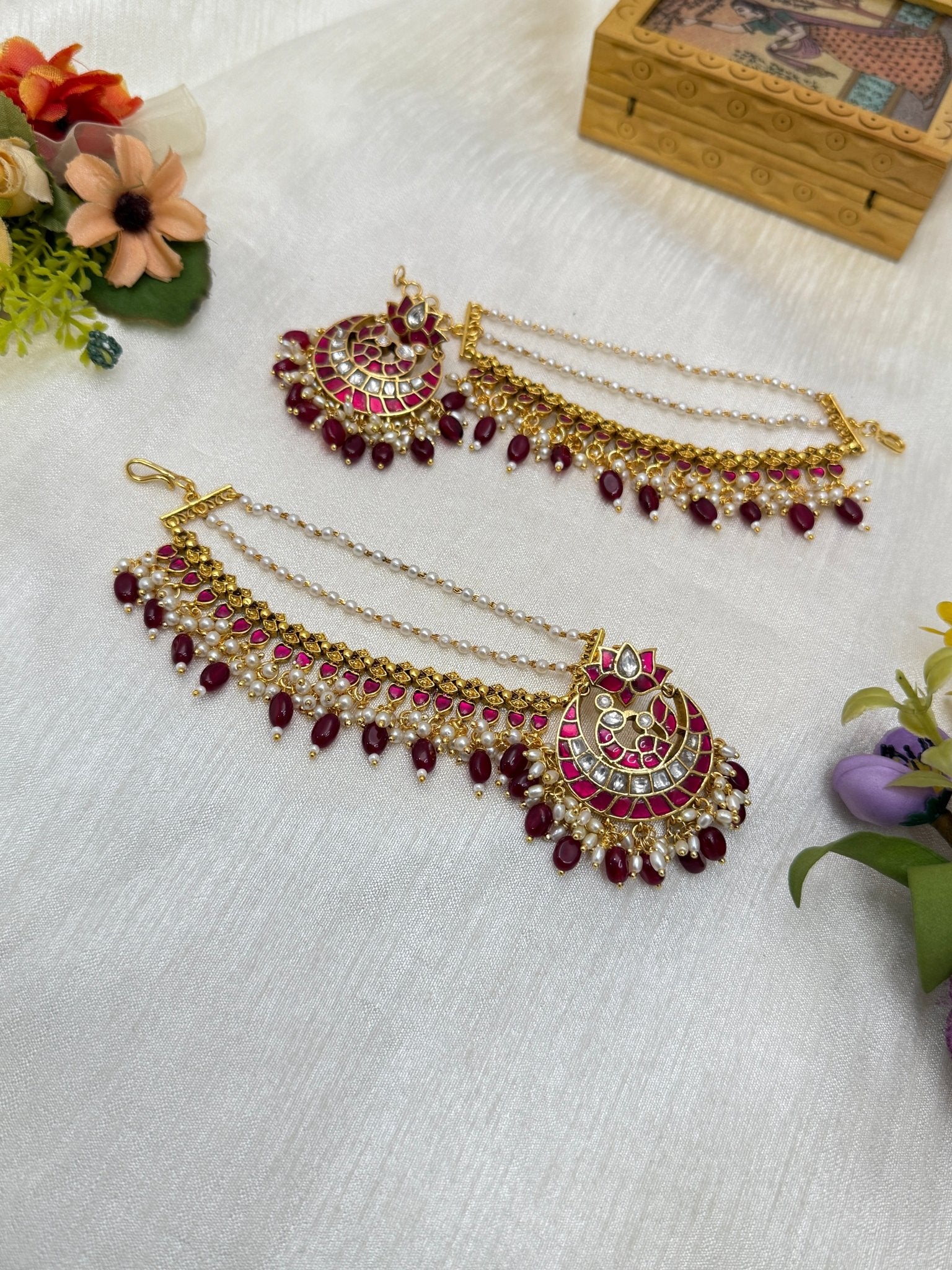 Jadau Antique Dangler with Maatal 099 - Mahilas