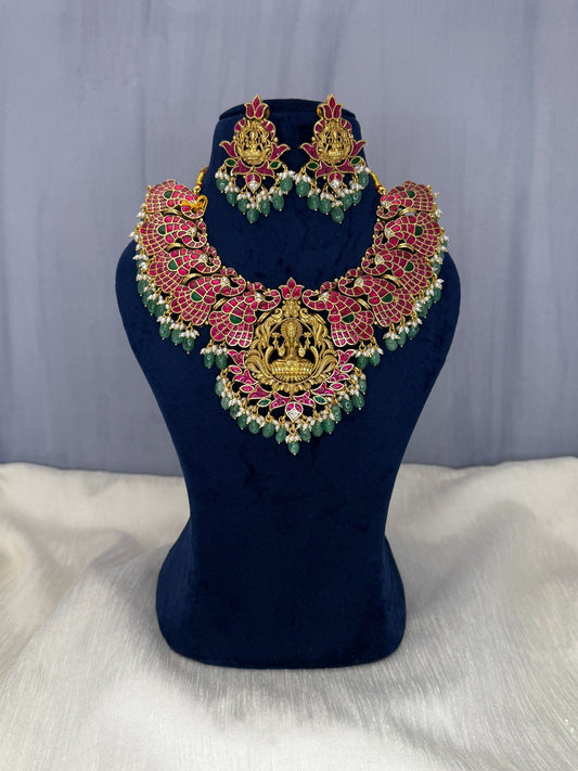 Jadau Bridal Necklace Set 271 - Mahilas