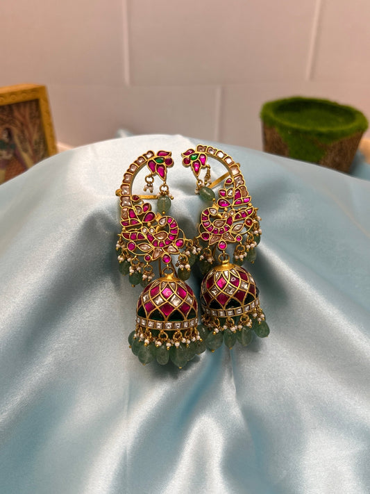 Jadau Earcuff Earring Jhumka 1116 - Mahilas