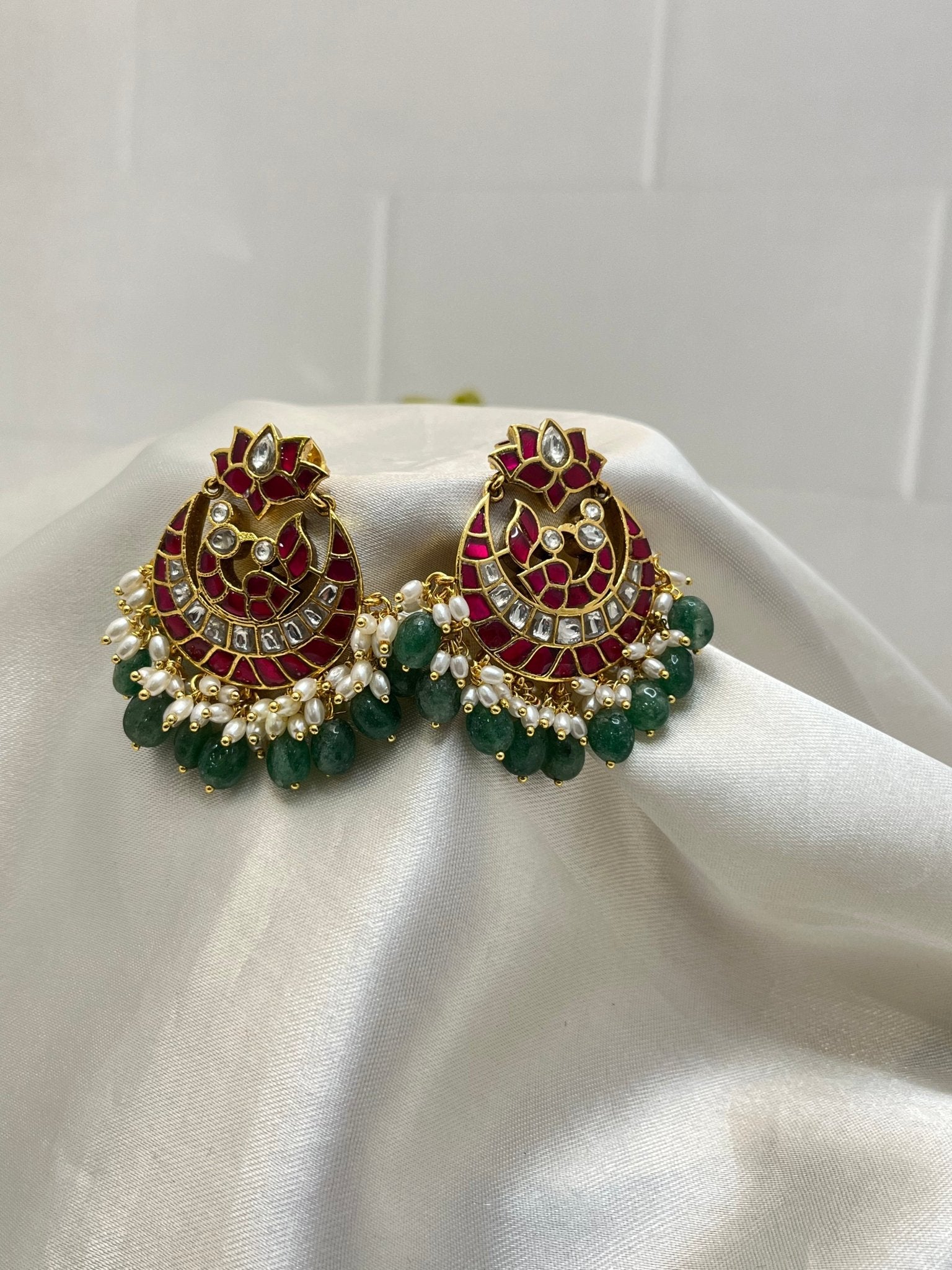 Jadau Earrings 1108 - Mahilas