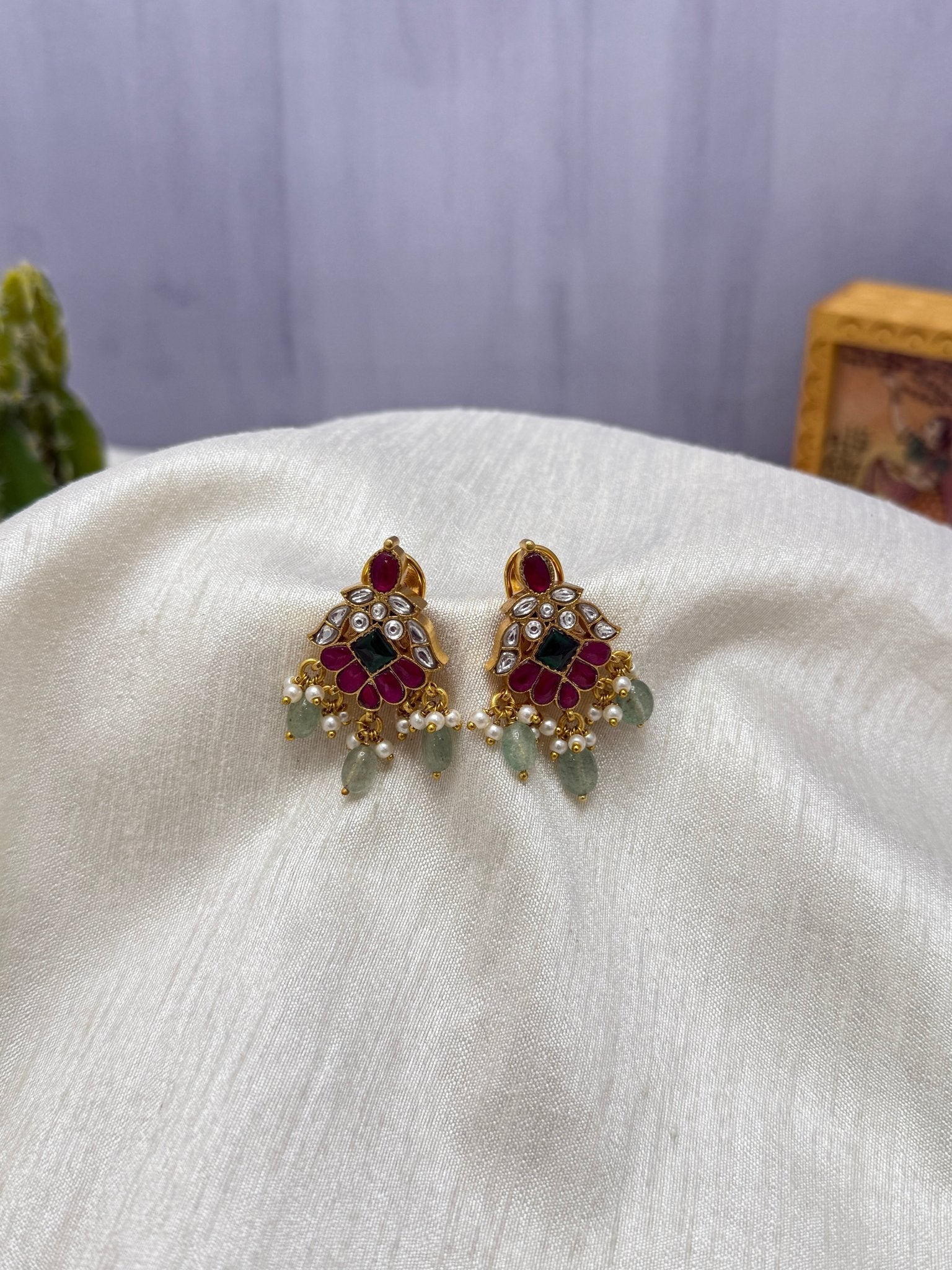 Jadau Earrings 1123 - Mahilas