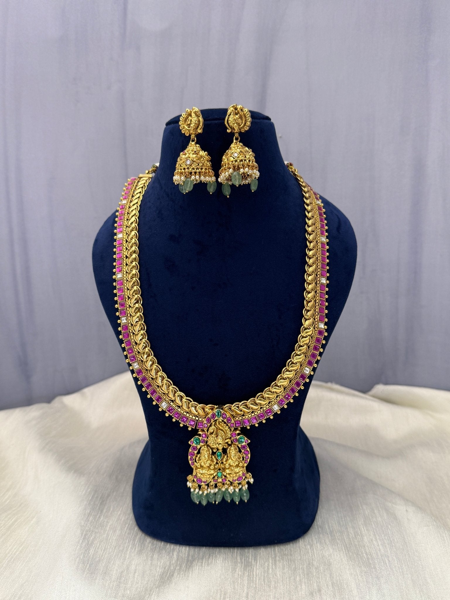 Jadau Kundan Antique Bridal Necklace 309 - Mahilas