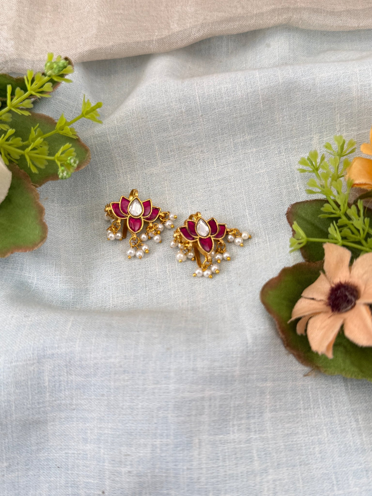 Jadau Kundan Bugadi Earcuff Earrings U029 - Mahilas