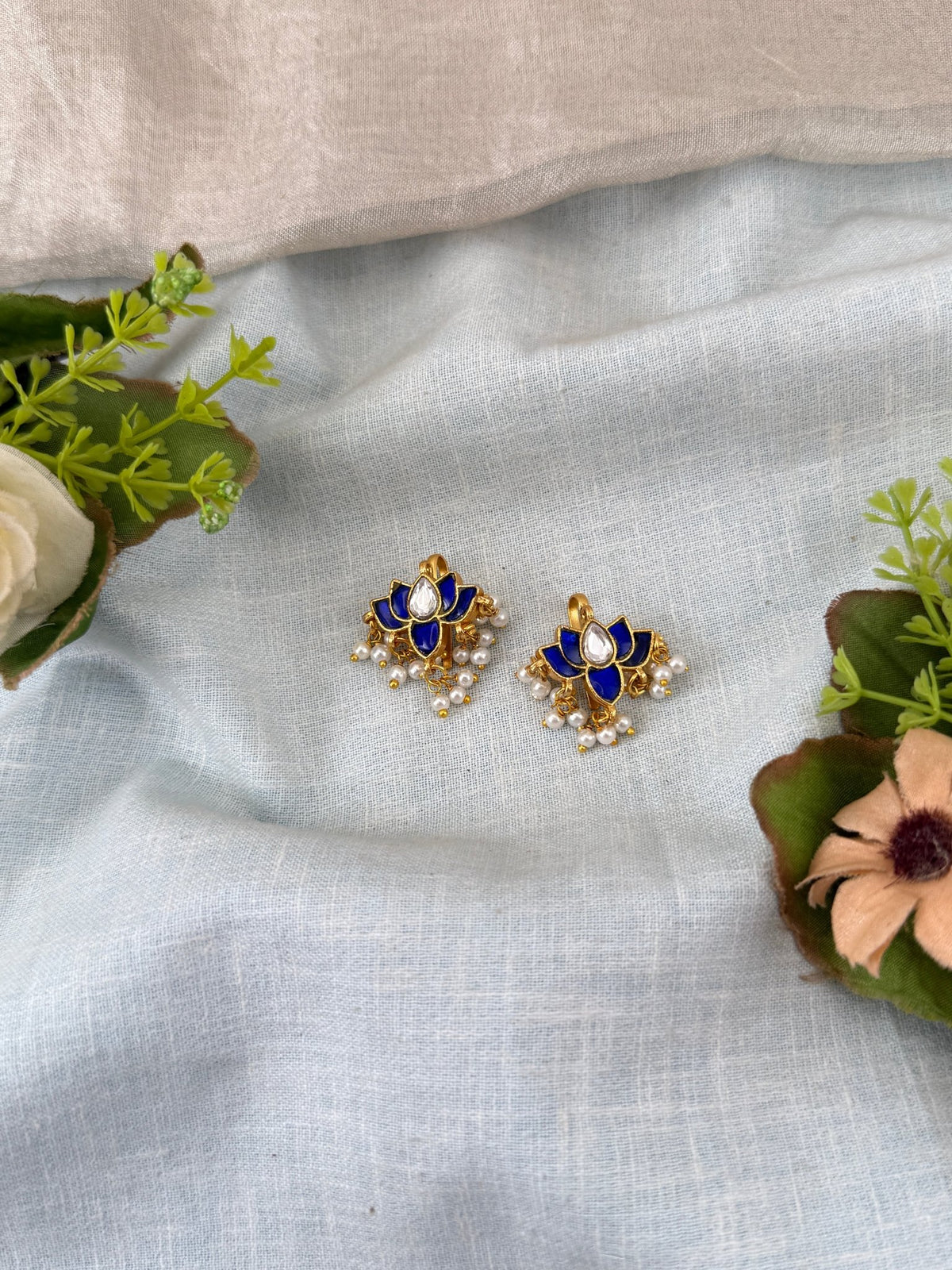 Jadau Kundan Bugadi Earcuff Earrings U038 - Mahilas