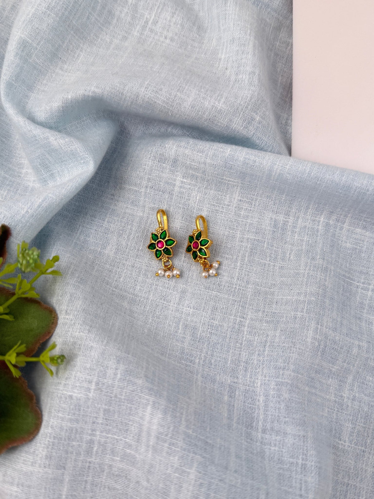 Jadau Kundan Bugadi Earrcuff Earrings| E0553 - Mahilas