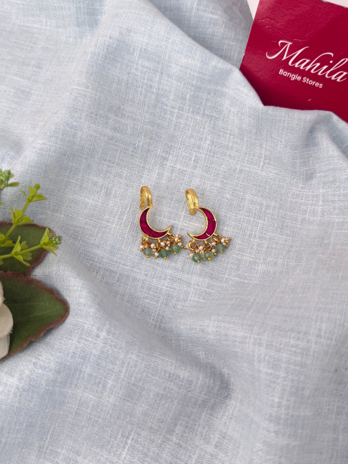 Jadau Kundan Bugadi Earrcuff Earrings| U208 A - Mahilas