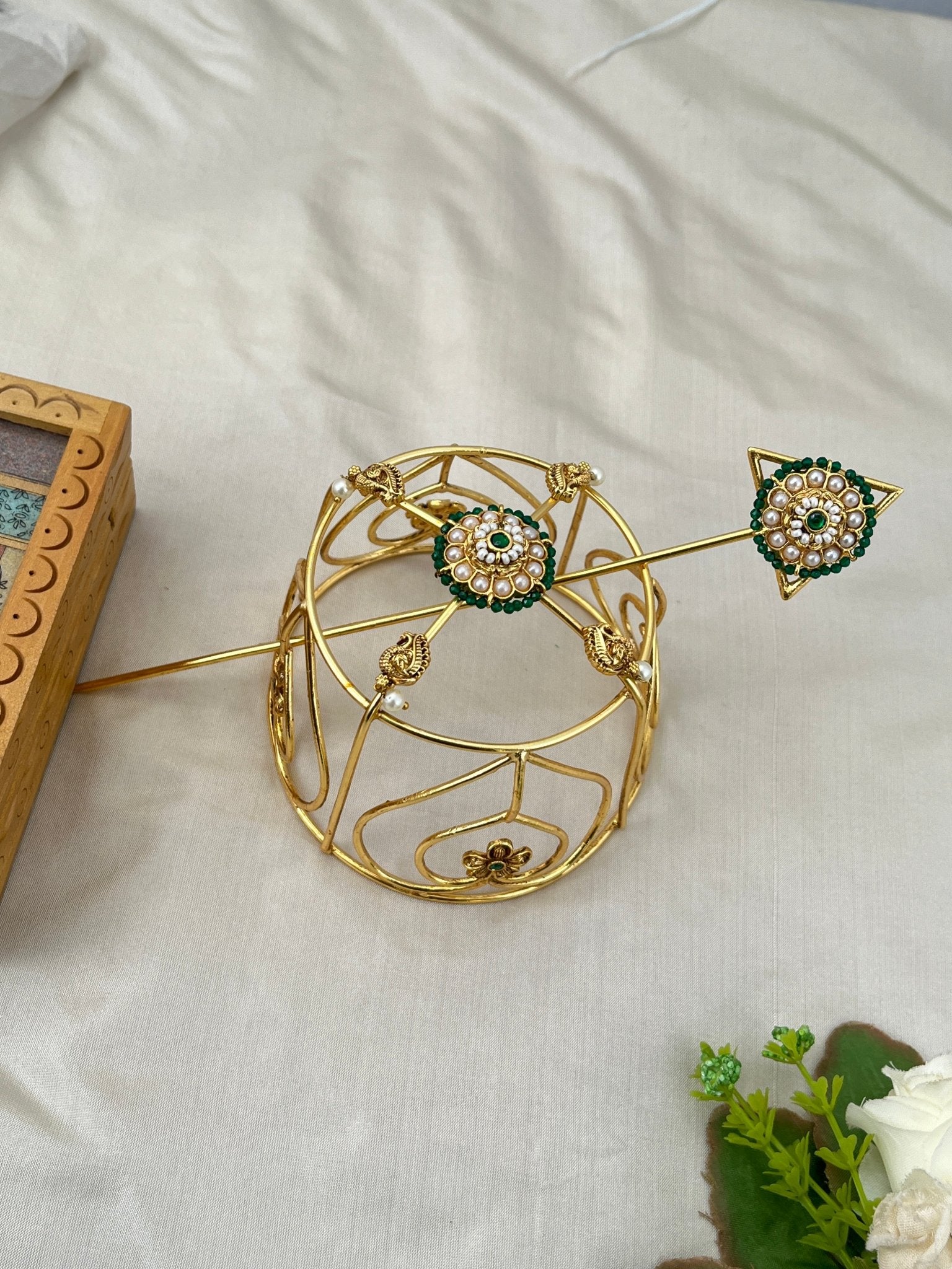 Jadau Kundan Bun Jadebille 293 - Mahilas