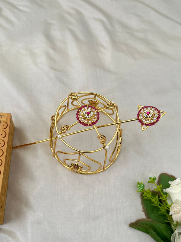 Jadau Kundan Bun Jadebille 294