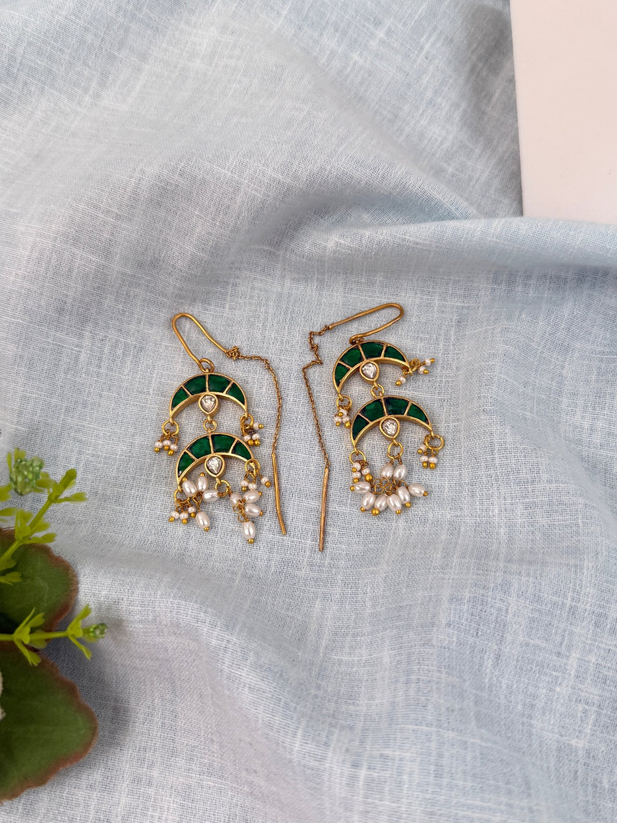 Jadau Kundan Designer Hanging Earrings| E0532 - Mahilas