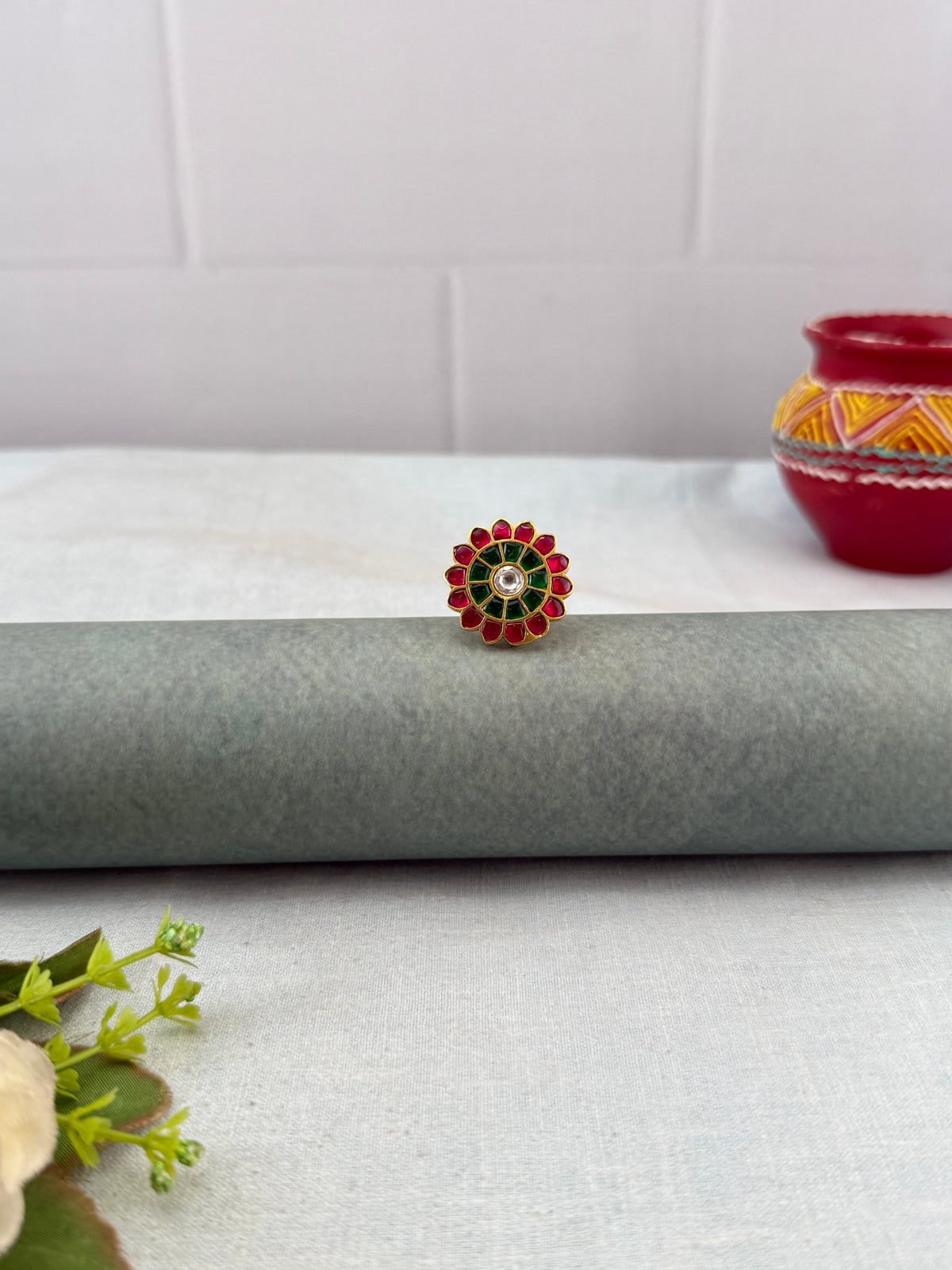 Jadau Kundan Finger Ring | F0062 - Mahilas