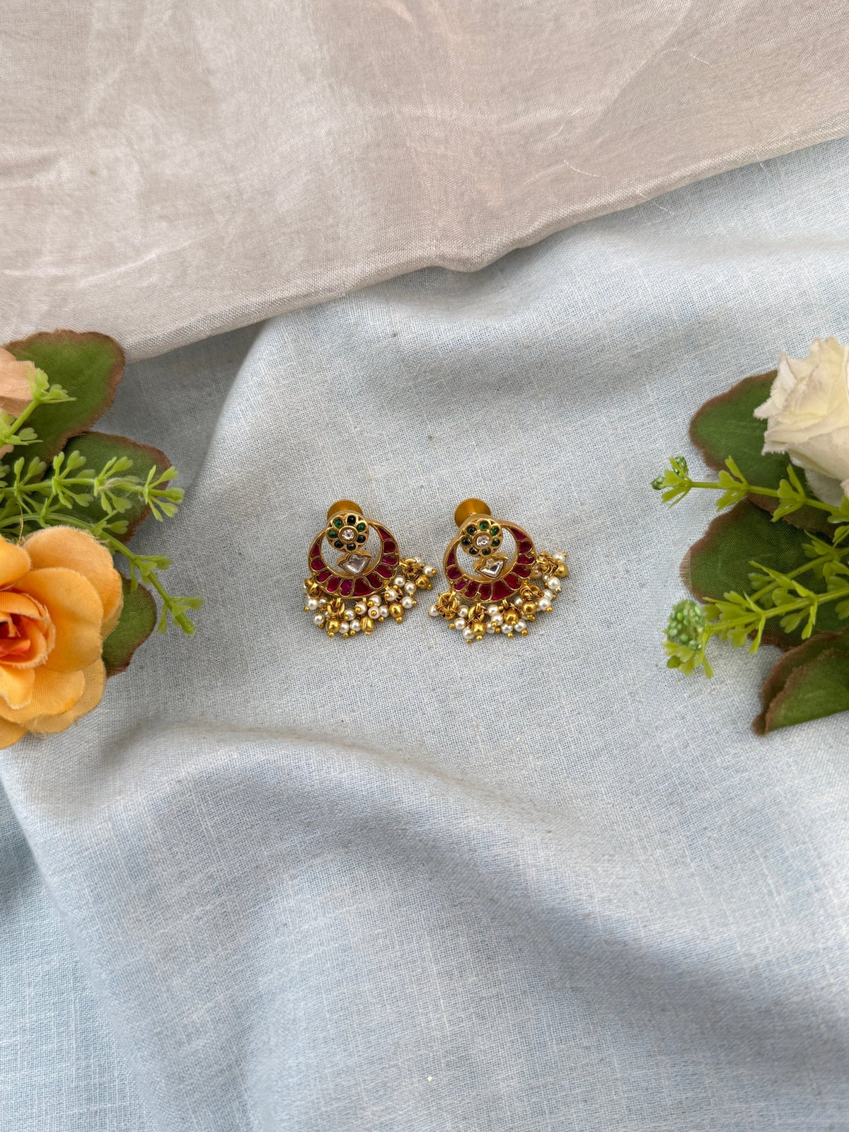 Jadau Kundan Hanging Earring | E0055 - Mahilas