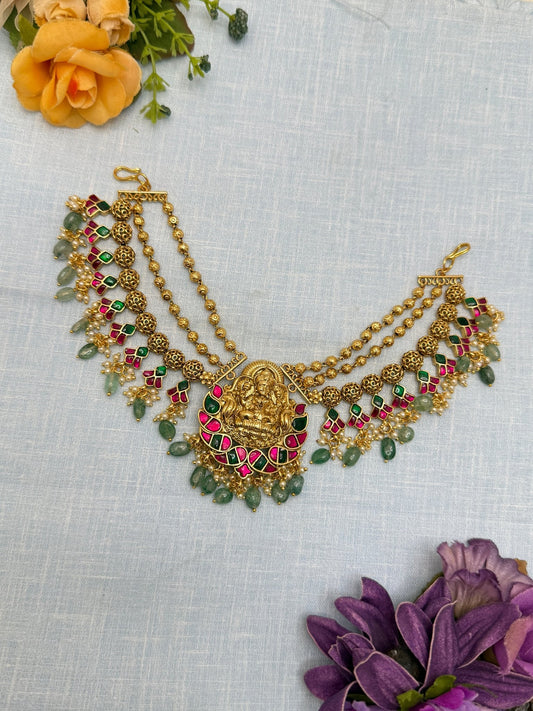 Jadau Kundan Jadebille 0734 (5 Colours) - Mahilas