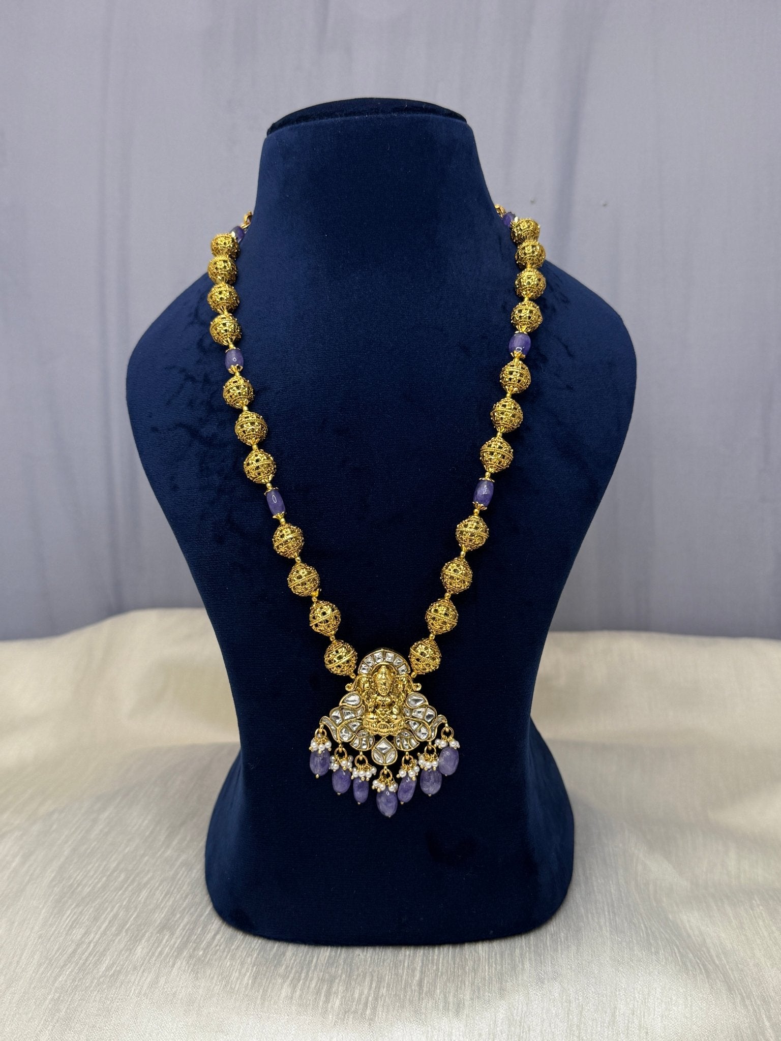 Jadau Kundan Necklace Set 289 - Mahilas