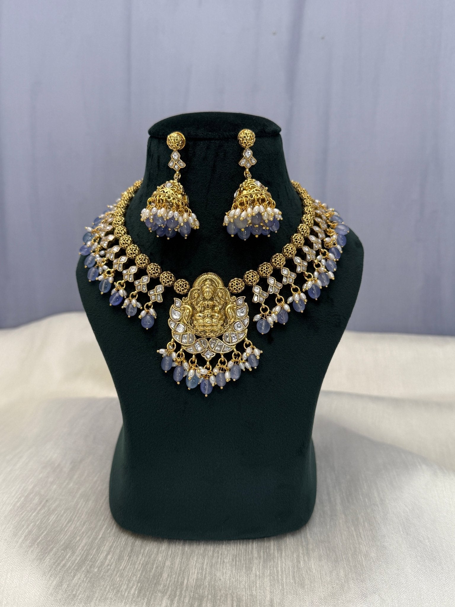 Jadau Kundan Necklace Set 294 - Mahilas