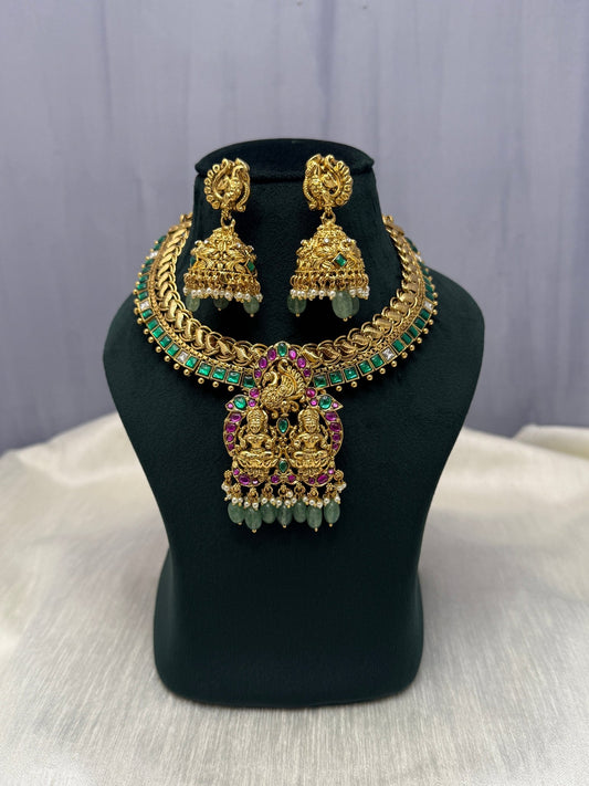 Jadau Kundan Necklace Set 300 - Mahilas