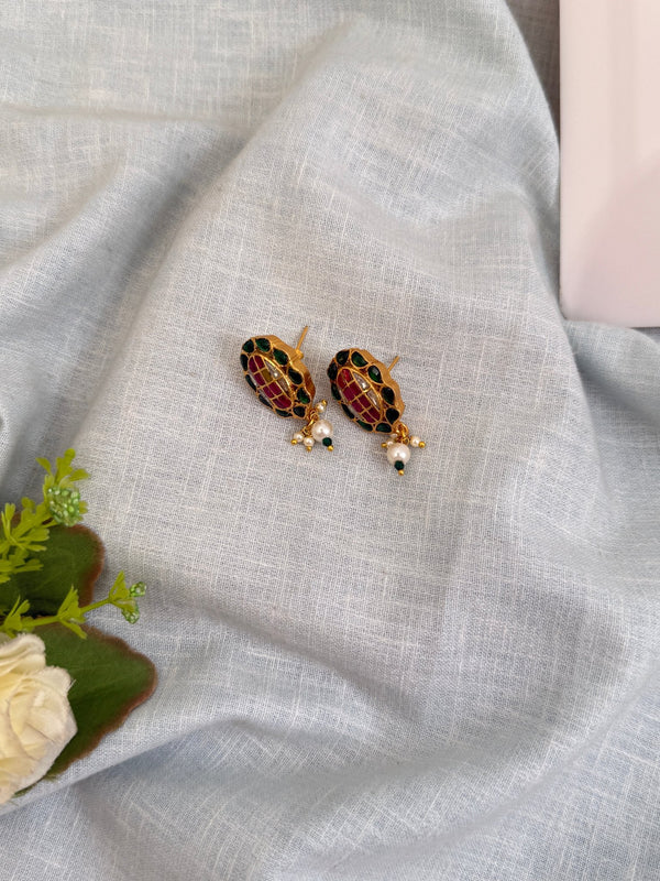 Jadau Kundan Peacock Stud Earring | E0279