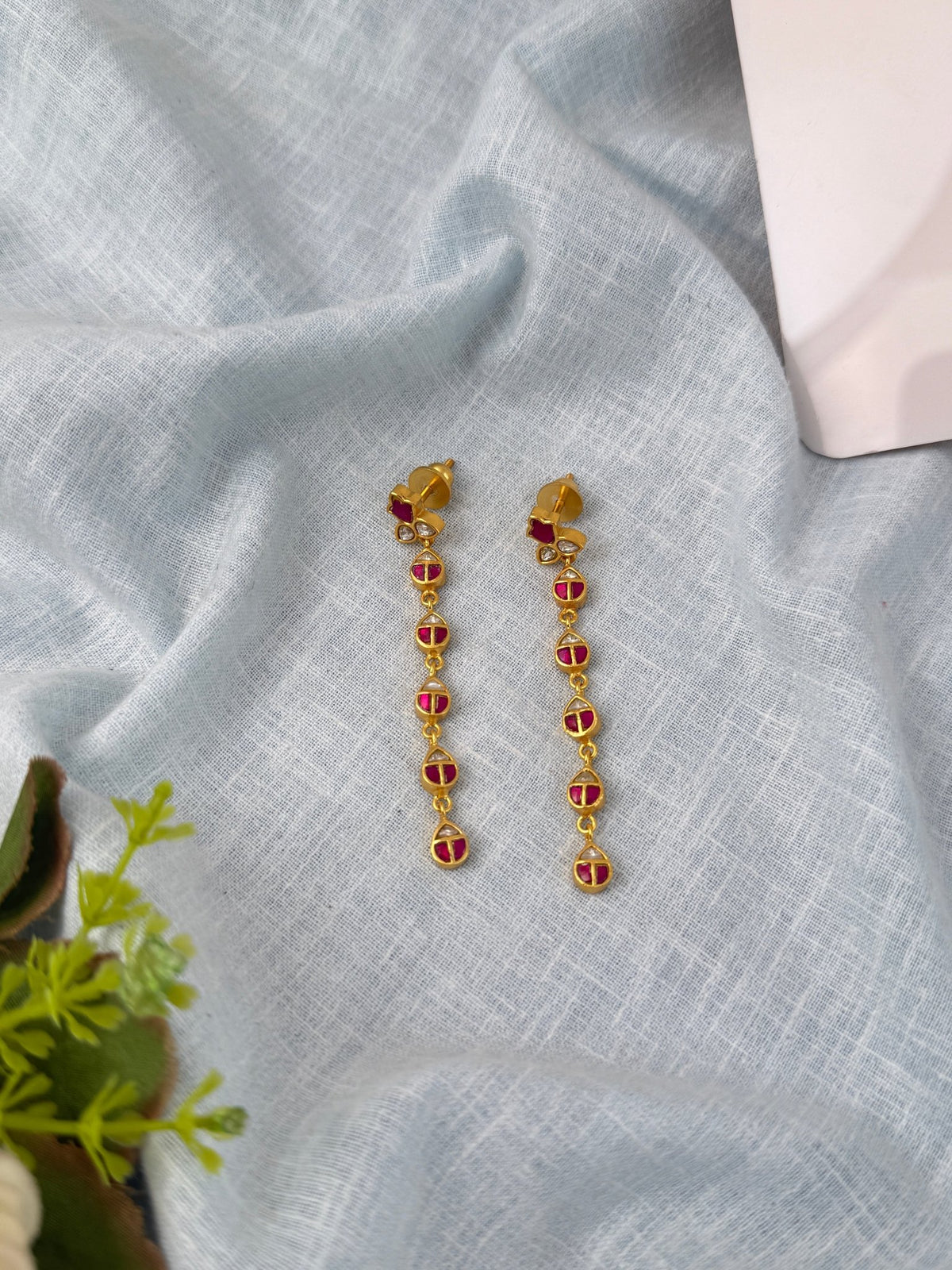Jadau Kundan Royal Earrings | E0486 - Mahilas