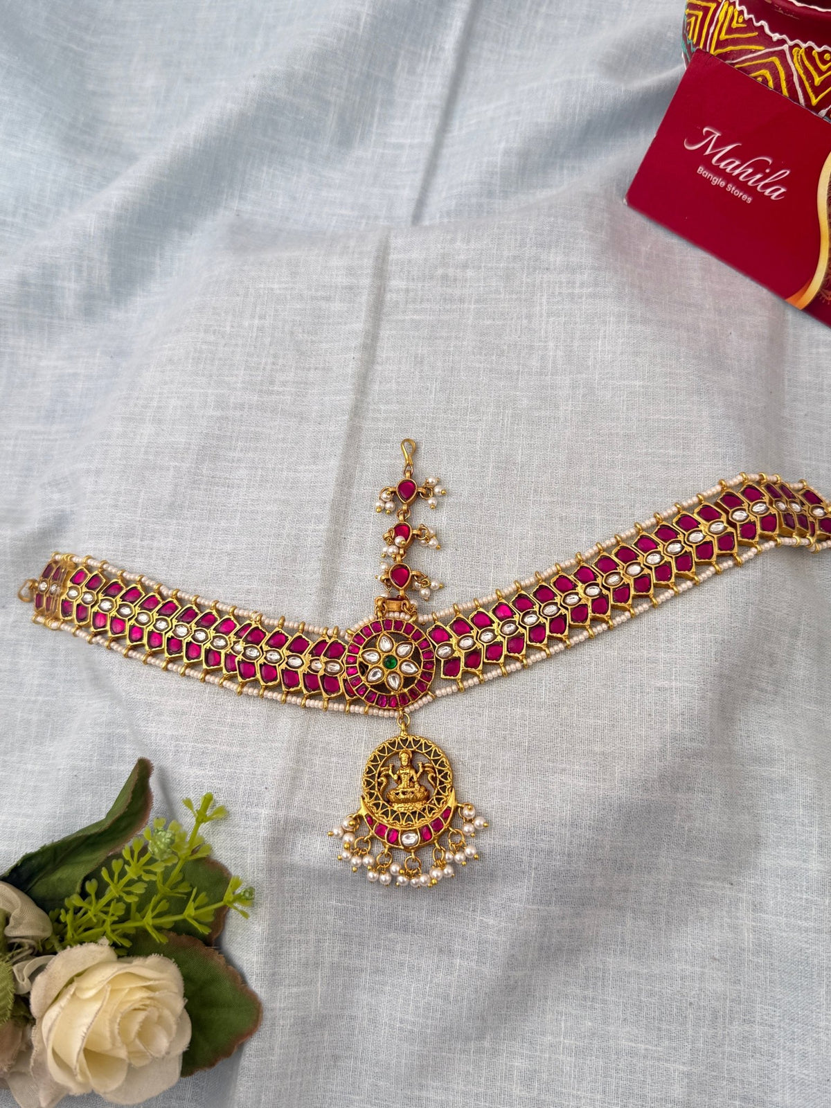 Jadau Kundan Royal Maang Tikka Set| M0006 - Mahilas