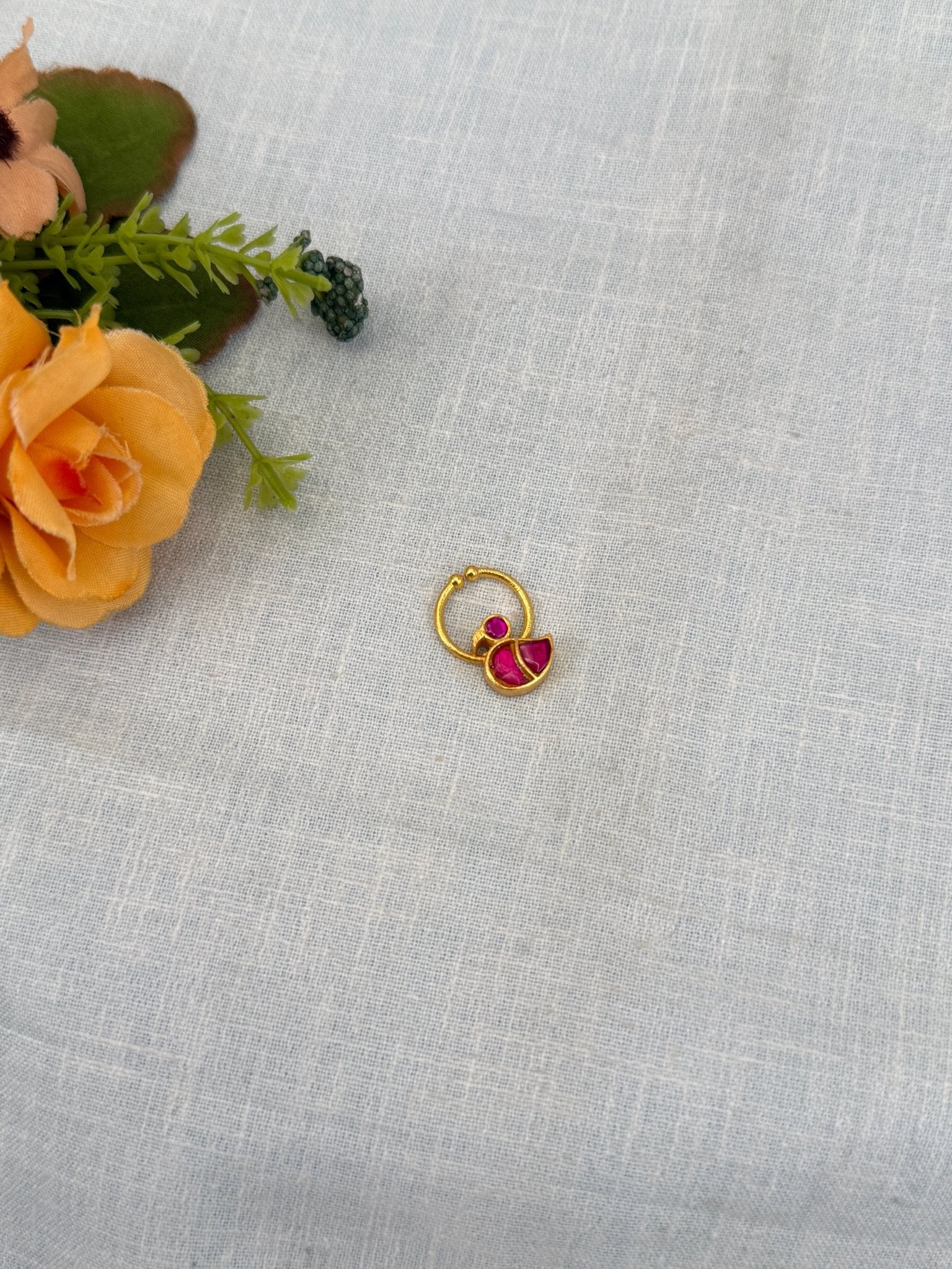 Jadau Kundan Septum Nose RIngs 109 - Mahilas