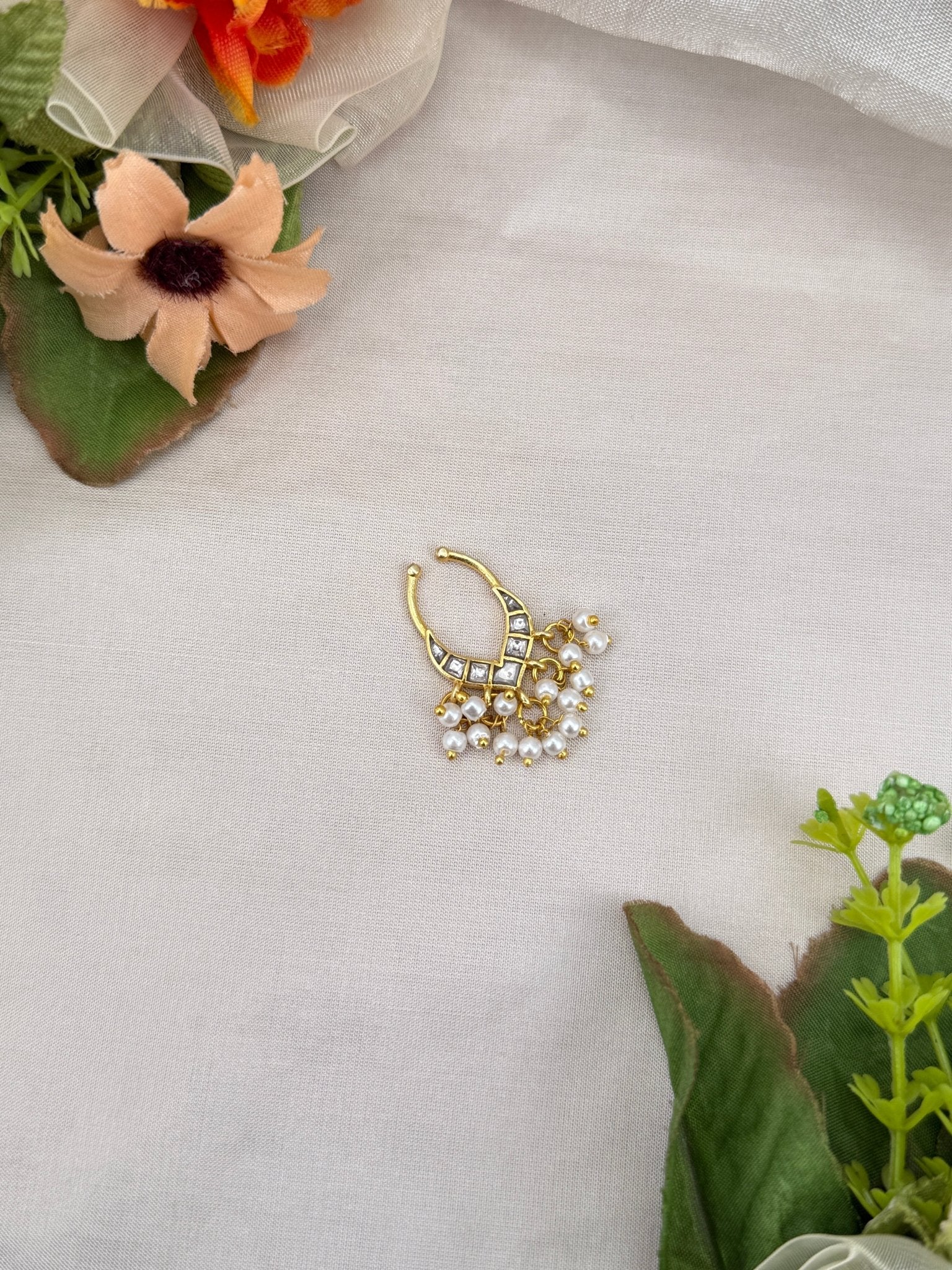 Jadau Kundan Septum Nose Rings 54 - Mahilas