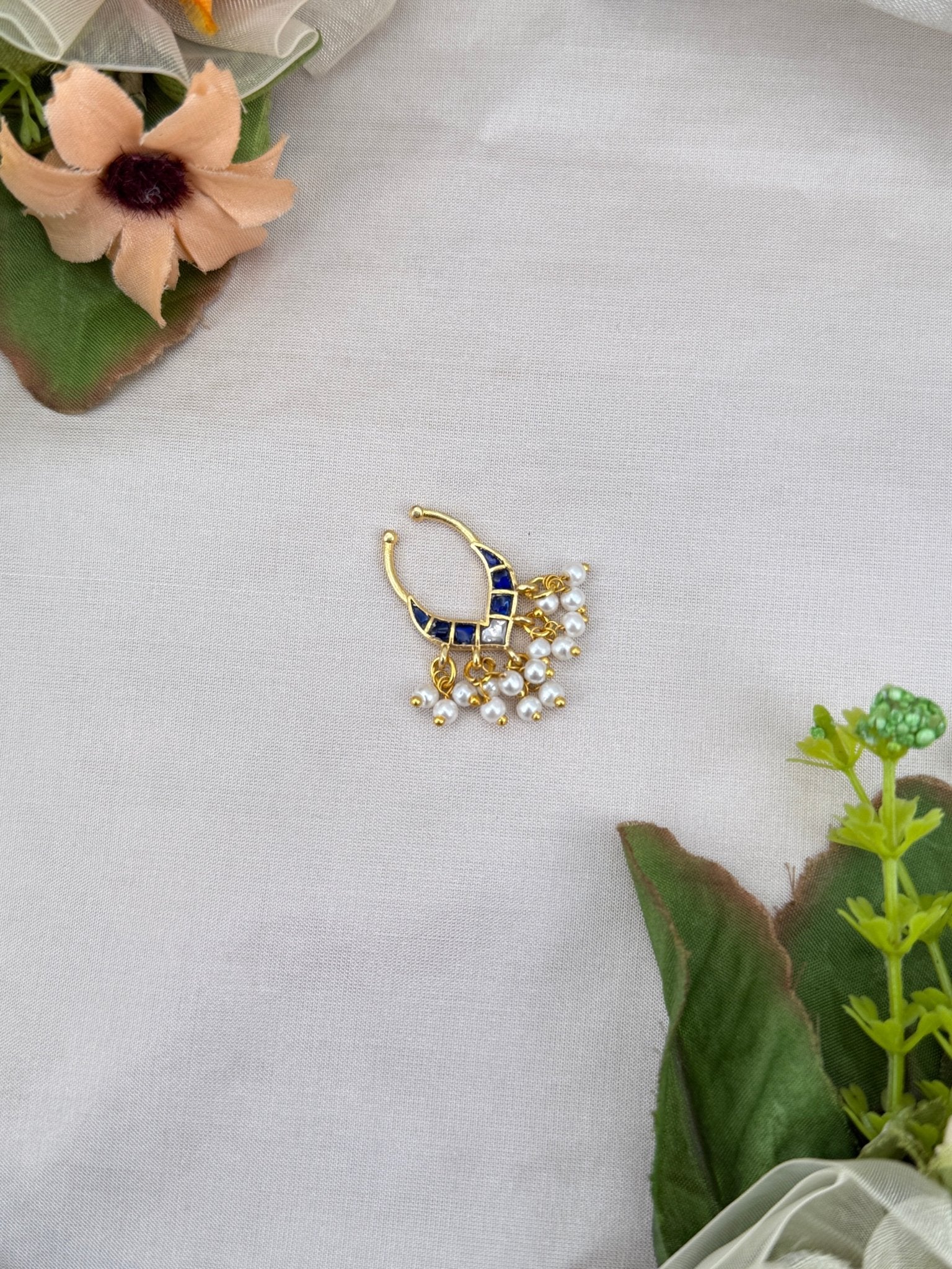 Jadau Kundan Septum Nose Rings 58 - Mahilas