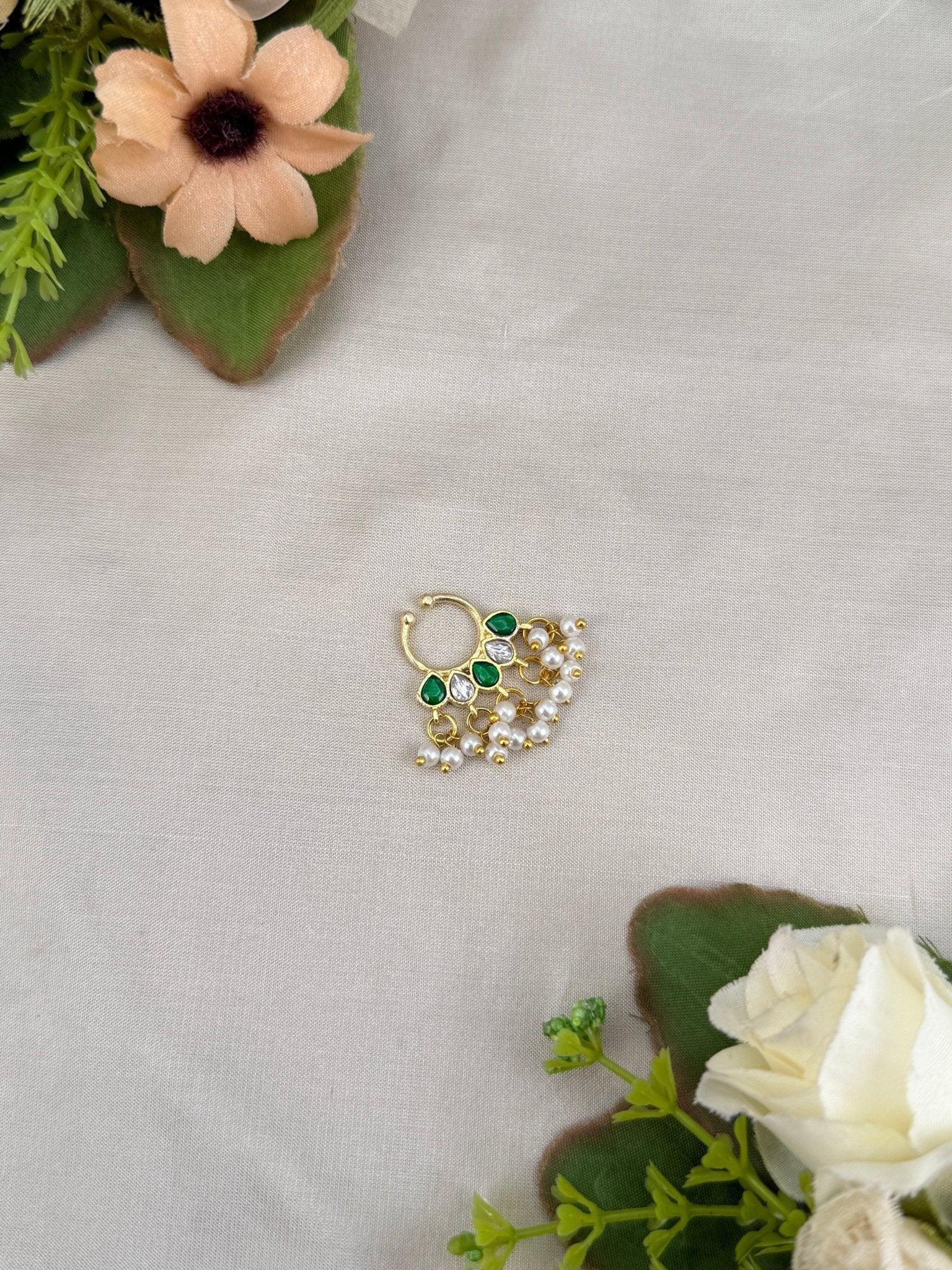 Jadau Kundan Septum Nose Rings 60 - Mahilas