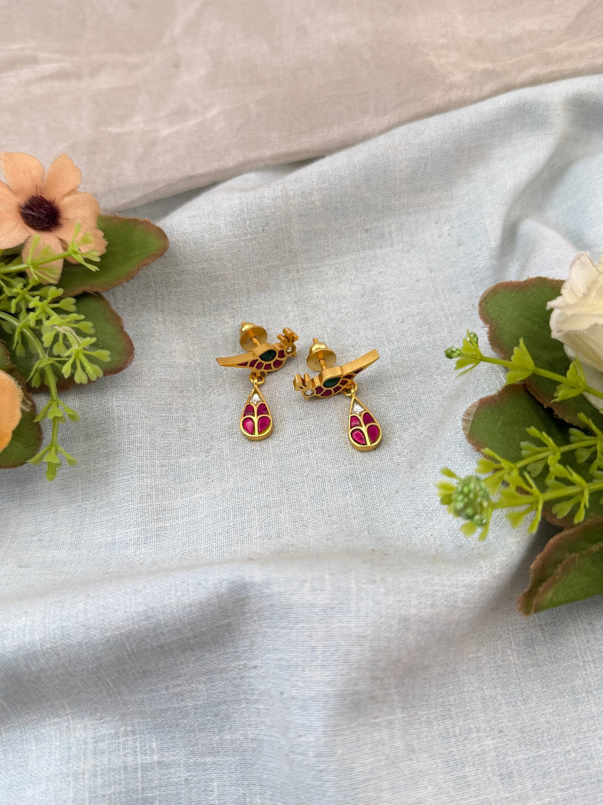 Jadau Kundan Stud Earring | E0038 - Mahilas