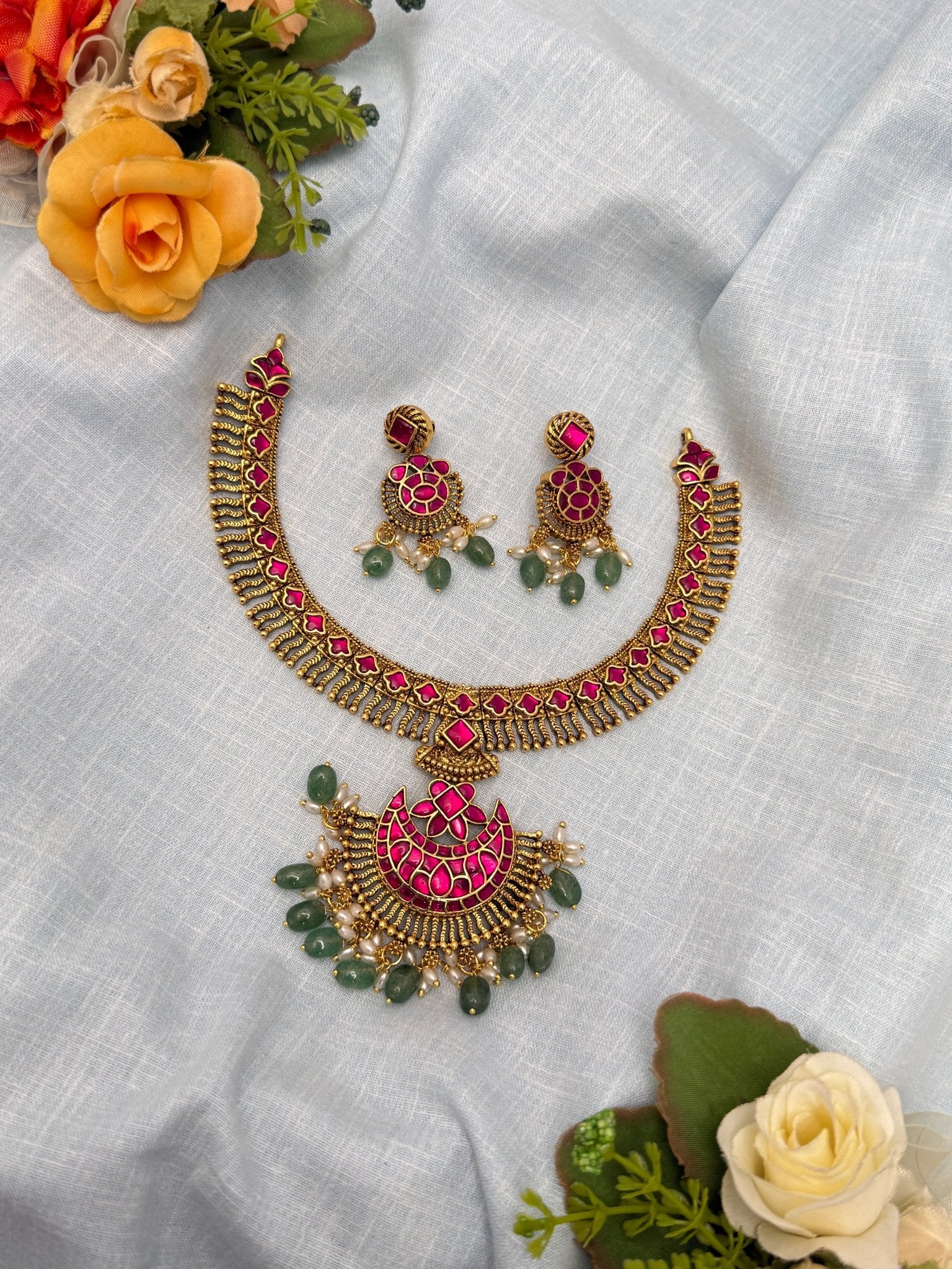 Jadau Necklace 204 - Mahilas