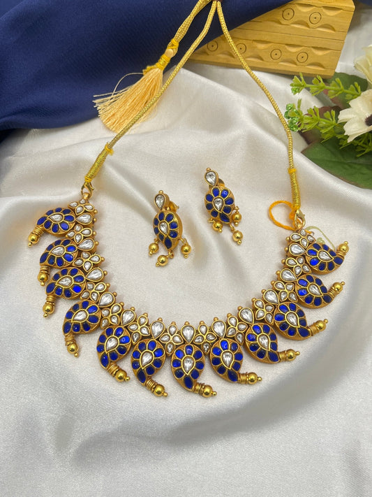 Jadau Necklace Set 049 - Mahilas