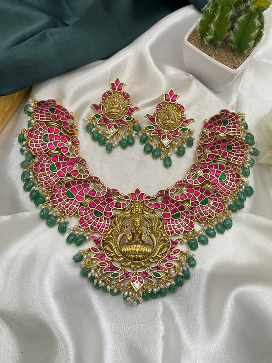 Jadau Necklace Set 071 - Mahilas