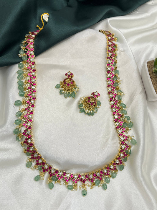 Jadau Necklace Set 080 - Mahilas