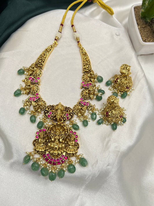 Jadau Necklace Set 091 - Mahilas