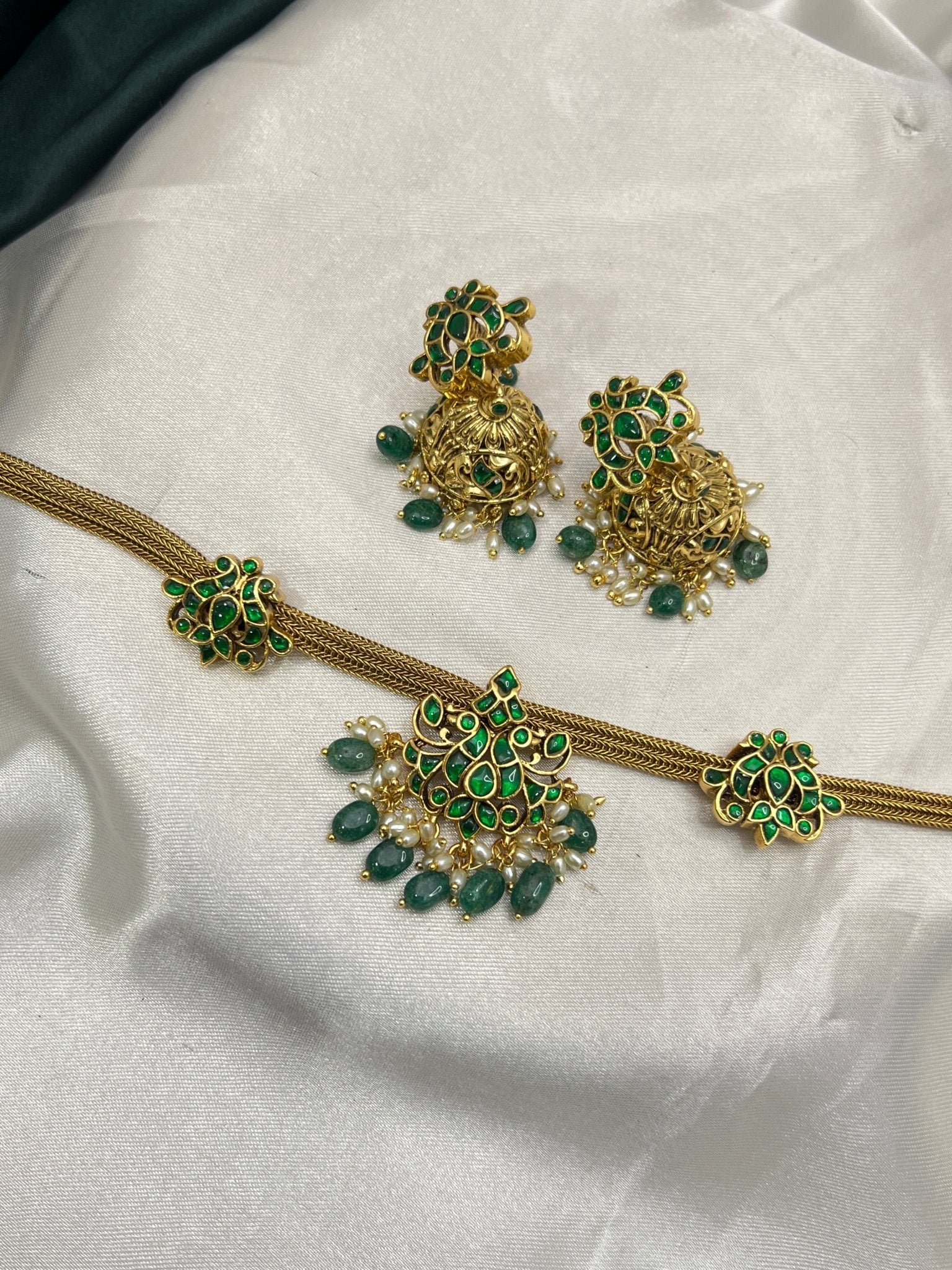 Jadau Necklace Set 092 - Mahilas