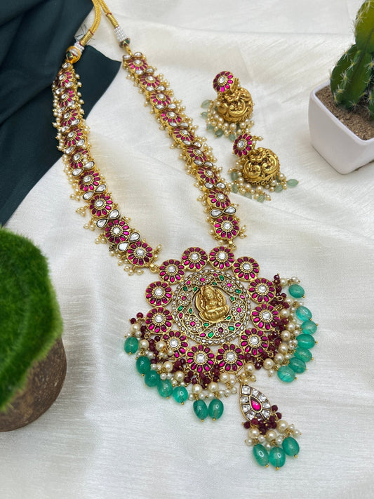 Jadau Necklace Set 110 - Mahilas