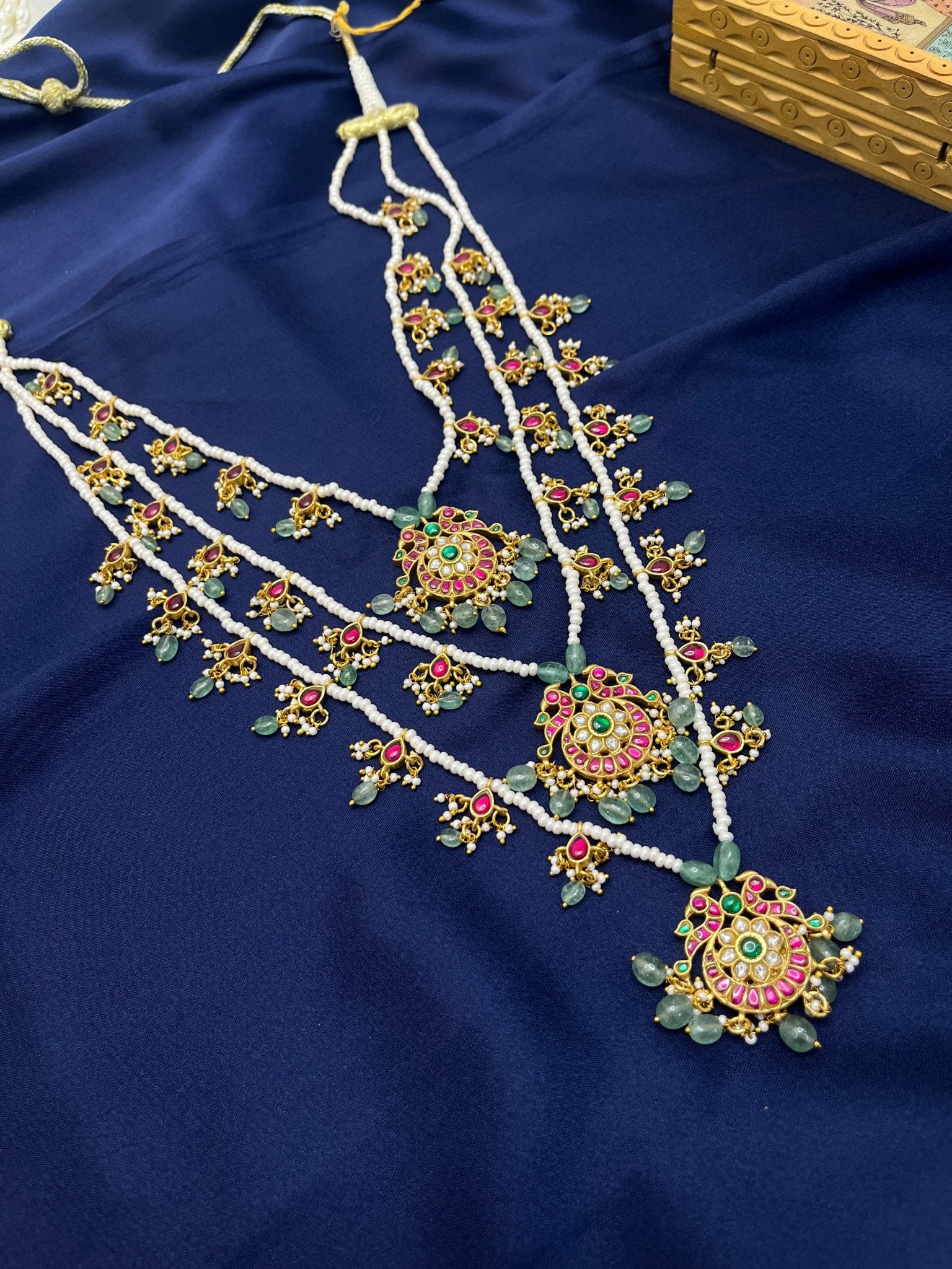 Jadau Necklace Set 111 - Mahilas