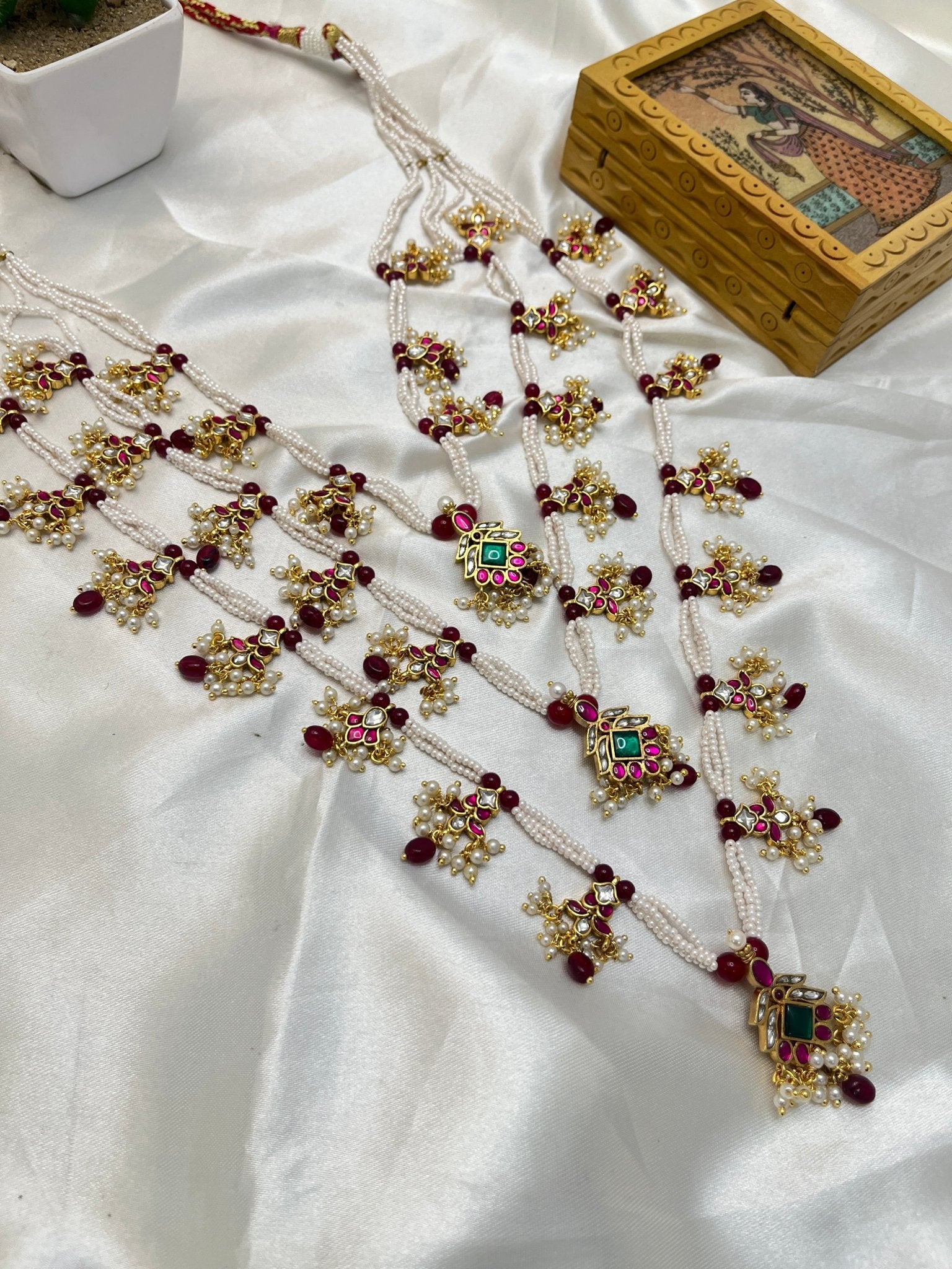 Jadau Necklace Set 113 - Mahilas