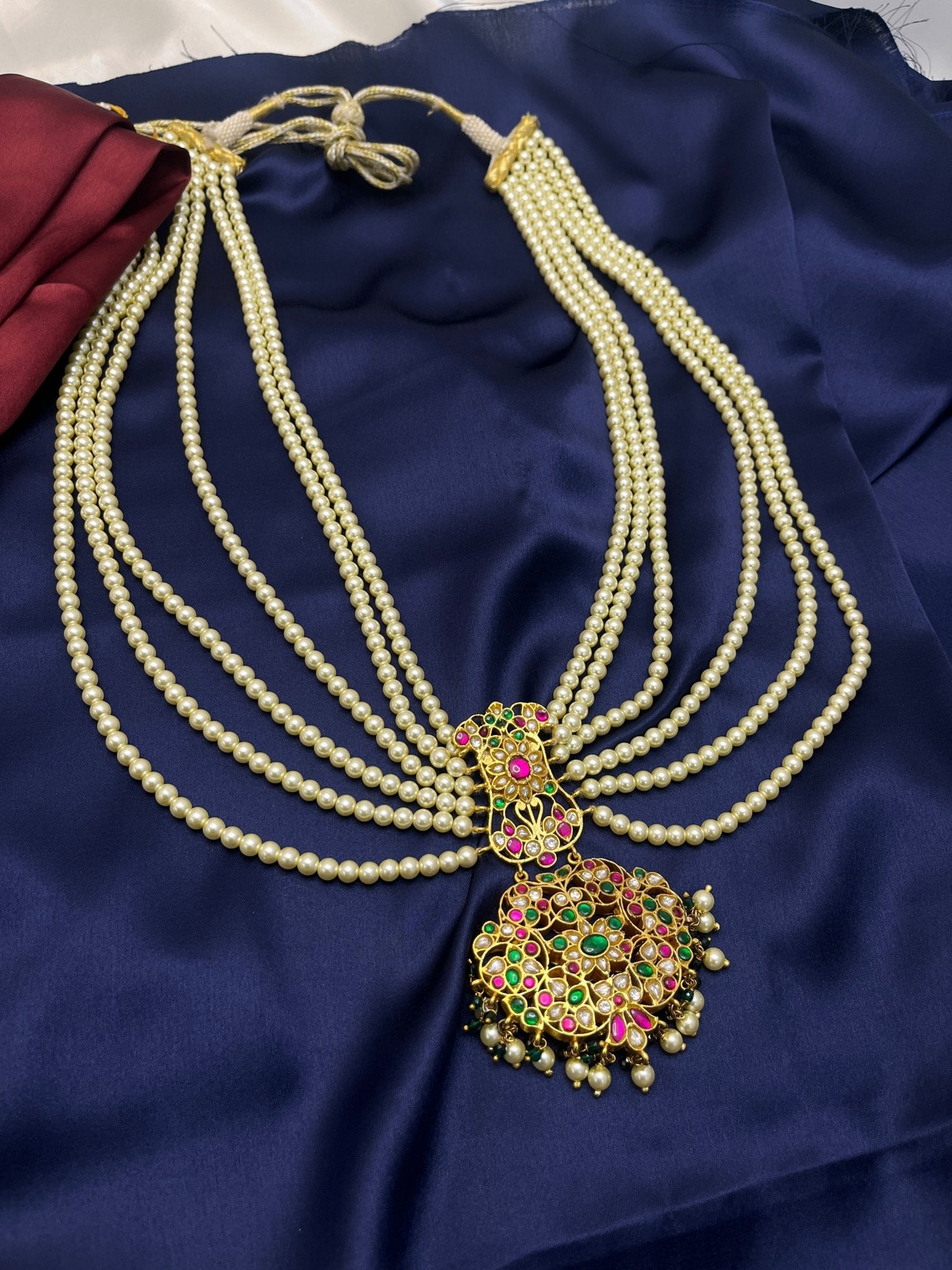 Jadau Necklace Set 115 - Mahilas